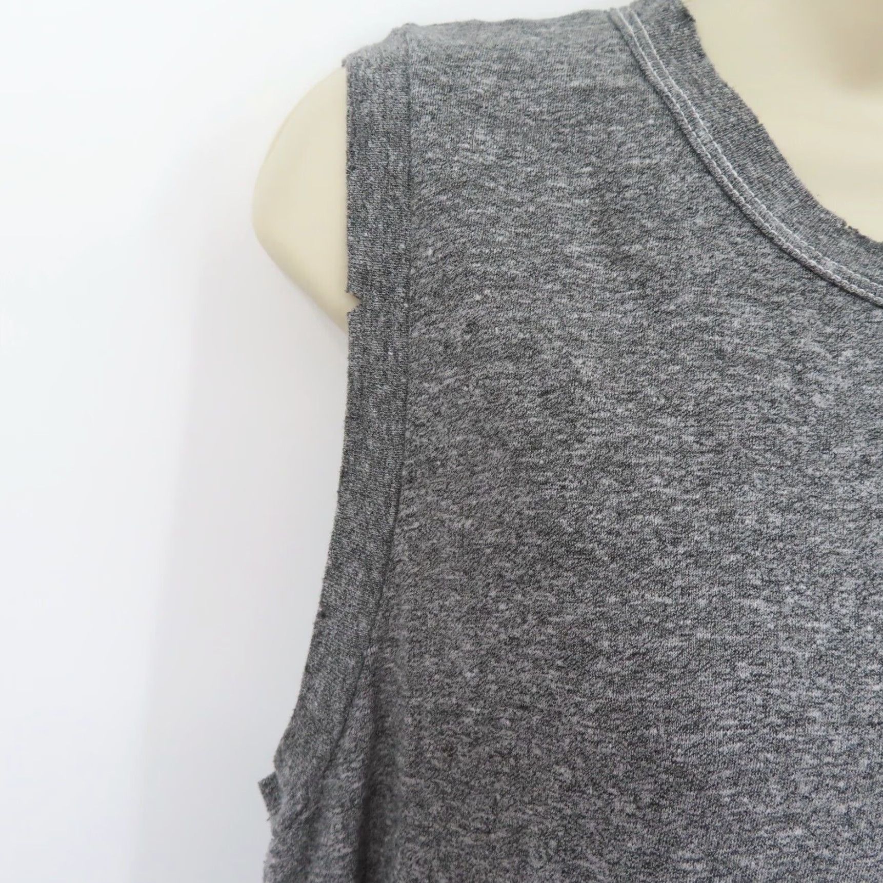 THE GREAT VINTAGE The Great Womens 1 Gray Peplum Sleeveless Distressed Hem Tank Top Blouse Shirt Size XS / US 0-2 / IT 36-38 - 2 Thumbnail