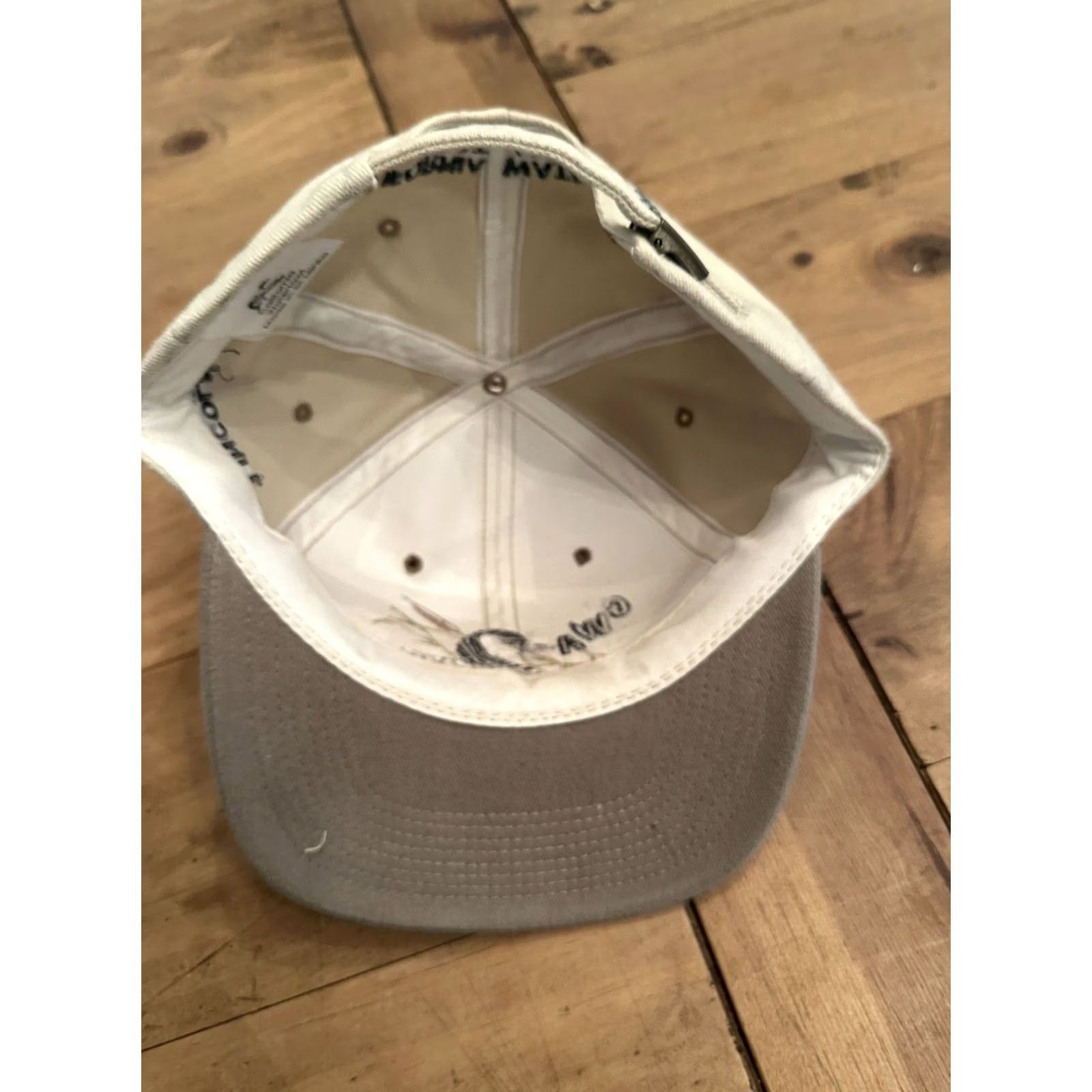 Vintage VINTAGE California Waterfowl Hat Mens Strapback Hunting Flat Bill Cap Water Fowl Mens One Size Beige Flat Cap Hunting Cap Mens Size ONE SIZE - 4 Thumbnail