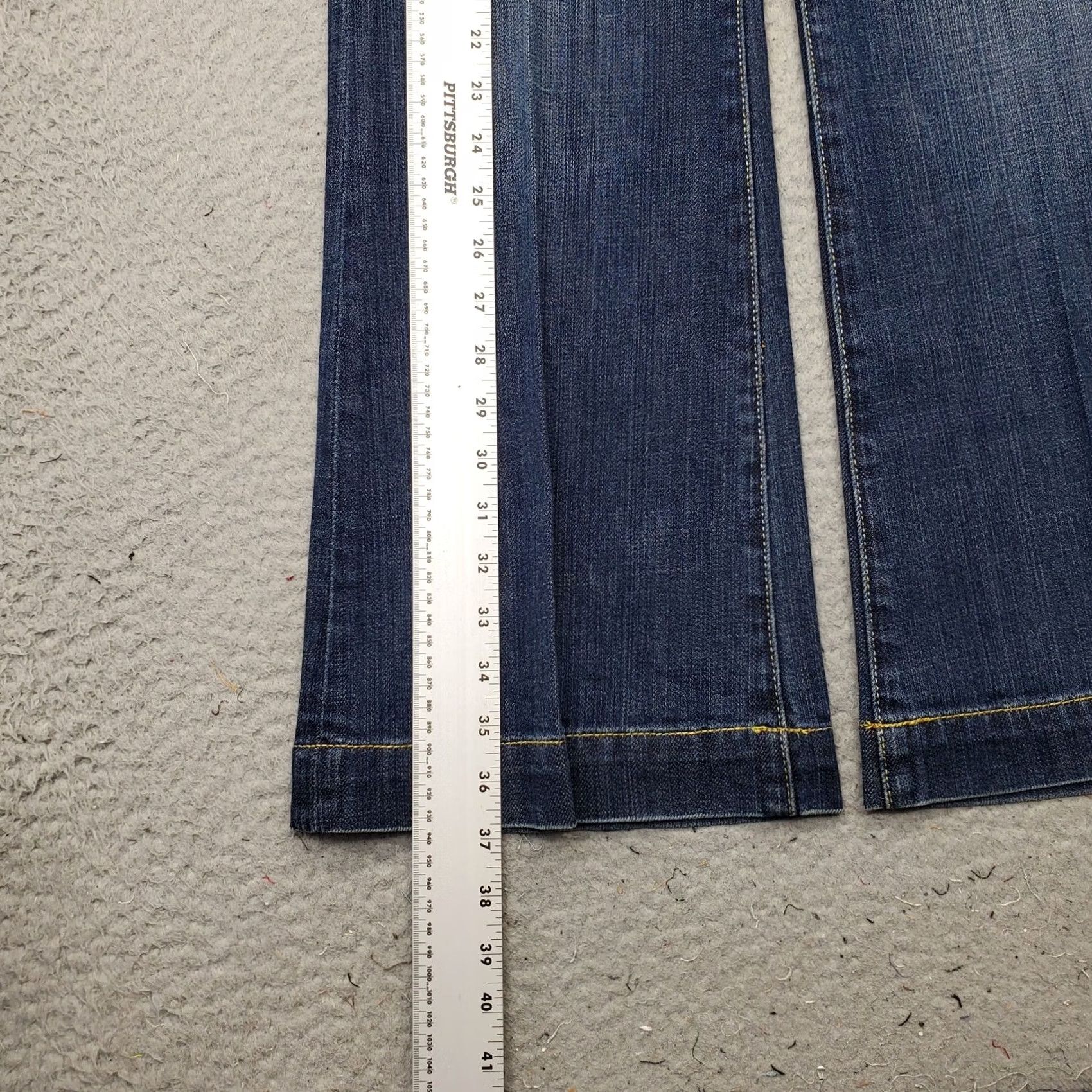 Denime X2 Womens Size 8 Bootcut Jeans Blue Denim Stretch Full Length Size 30" / US 8 / IT 44 - 3 Thumbnail