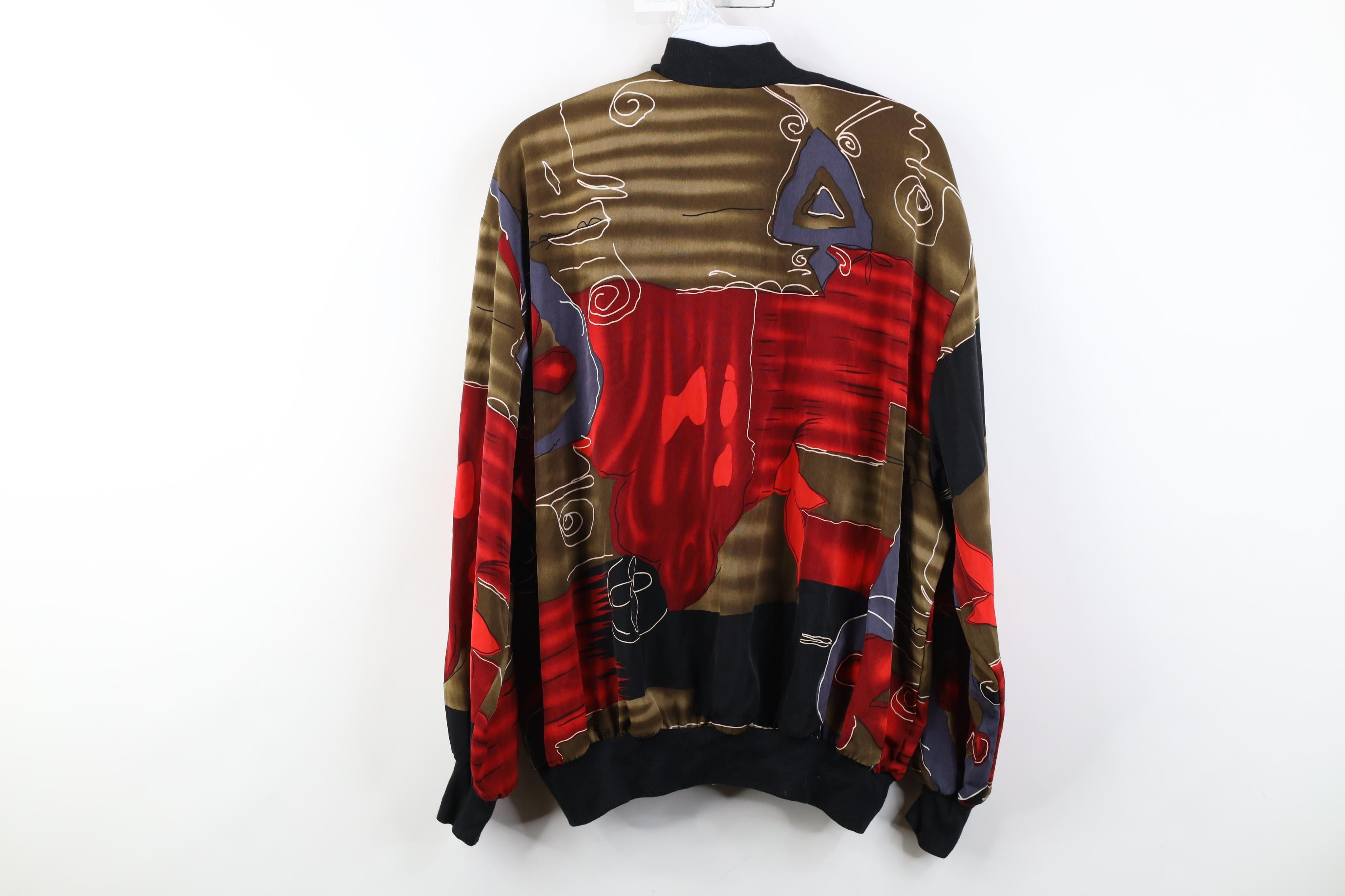 Vintage Vintage 90s Streetwear Flower Full Zip Bomber Jacket Size M / US 6-8 / IT 42-44 - 11 Thumbnail