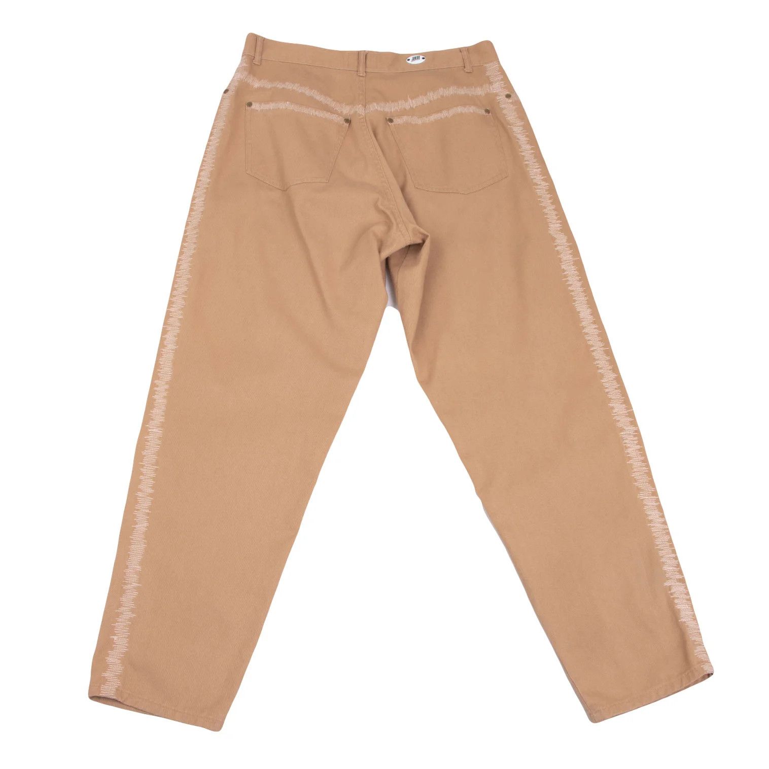 Jean Paul Gaultier Cotton Tapered Pants in Beige Size 48 Size US 32 / EU 48 - 12 Thumbnail