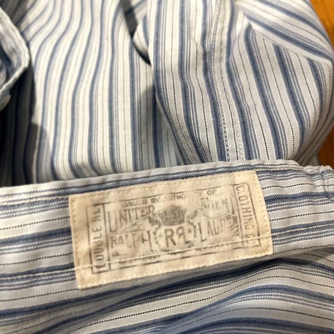 Ralph Lauren RRL Ralph Lauren Button-Up Shirt Men Blue M Long Sleeve Striped Cotton Casual Size US M / EU 48-50 / 2 - 4 Thumbnail