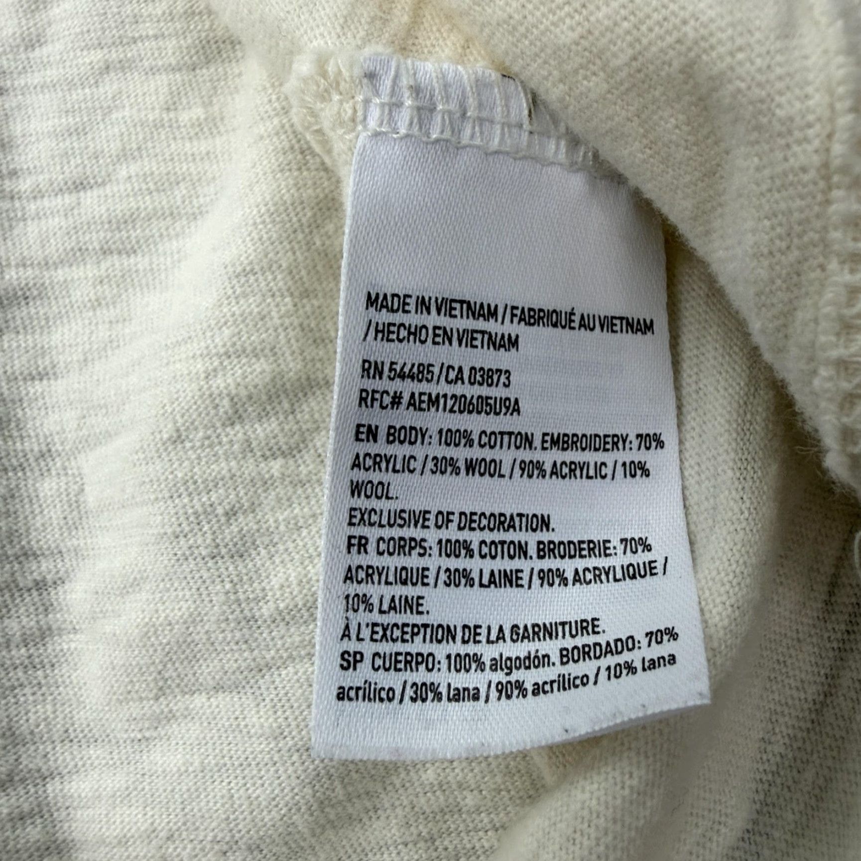 American Eagle Outfitters American Eagle Shirt Men's XL White Raglan Long Sleeve Graphic Print Crew Neck Bird Y2K Size US XL / EU 56 / 4 - 7 Thumbnail