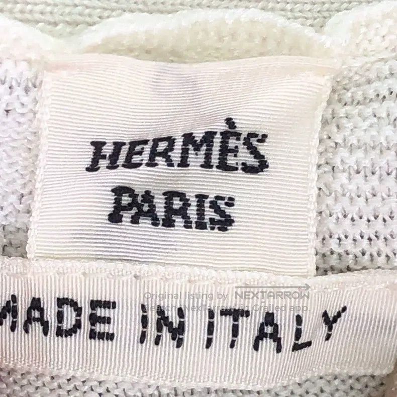 Hermes Hermes Beige Pig Nose Full-printed Long Knit Cardigan Jack Size XS / US 0-2 / IT 36-38 - 5 Thumbnail