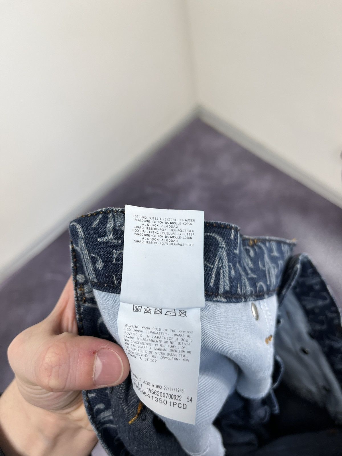 Versace Versace Jeans Couture Monogram Rare Luxury Cropped Jeans Size 29" - 14 Thumbnail