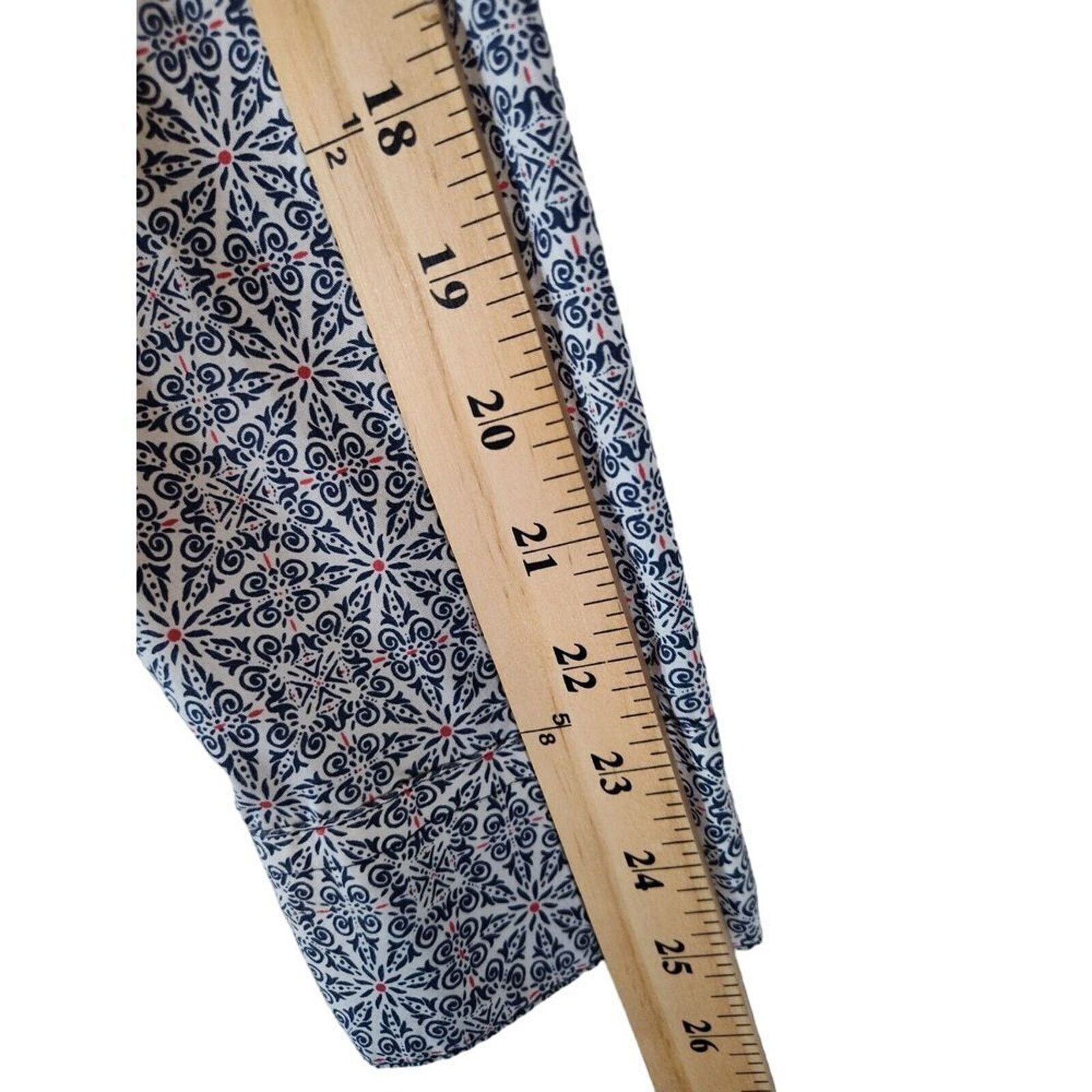 Other Gibson Trading Mens Button Up Abstract Red White Blue Large Size US L / EU 52-54 / 3 - 9 Thumbnail