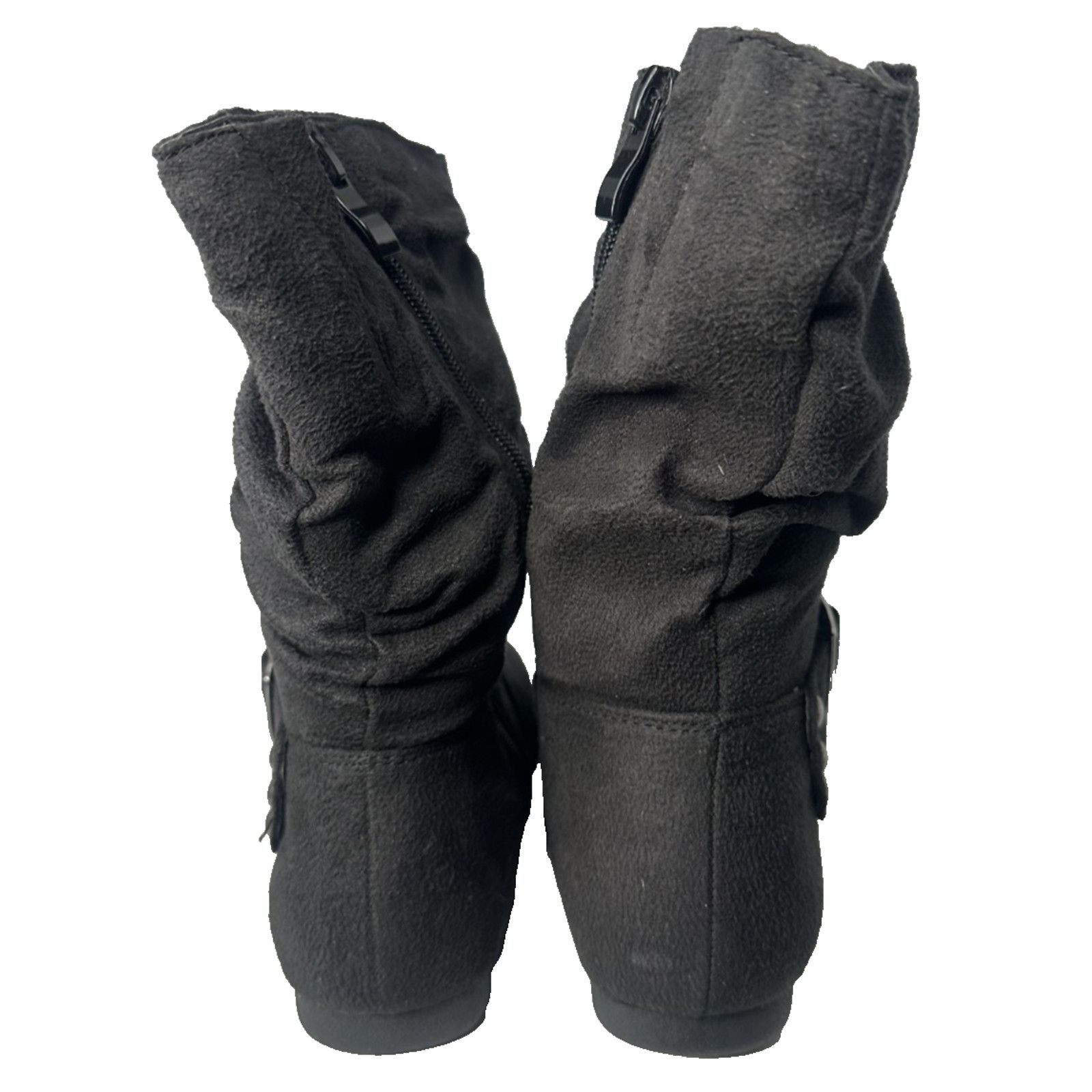 Other Link Little Girls Black Round Toe Flat Buckle Boots-Style Size US 4 / IT 34 - 5 Thumbnail