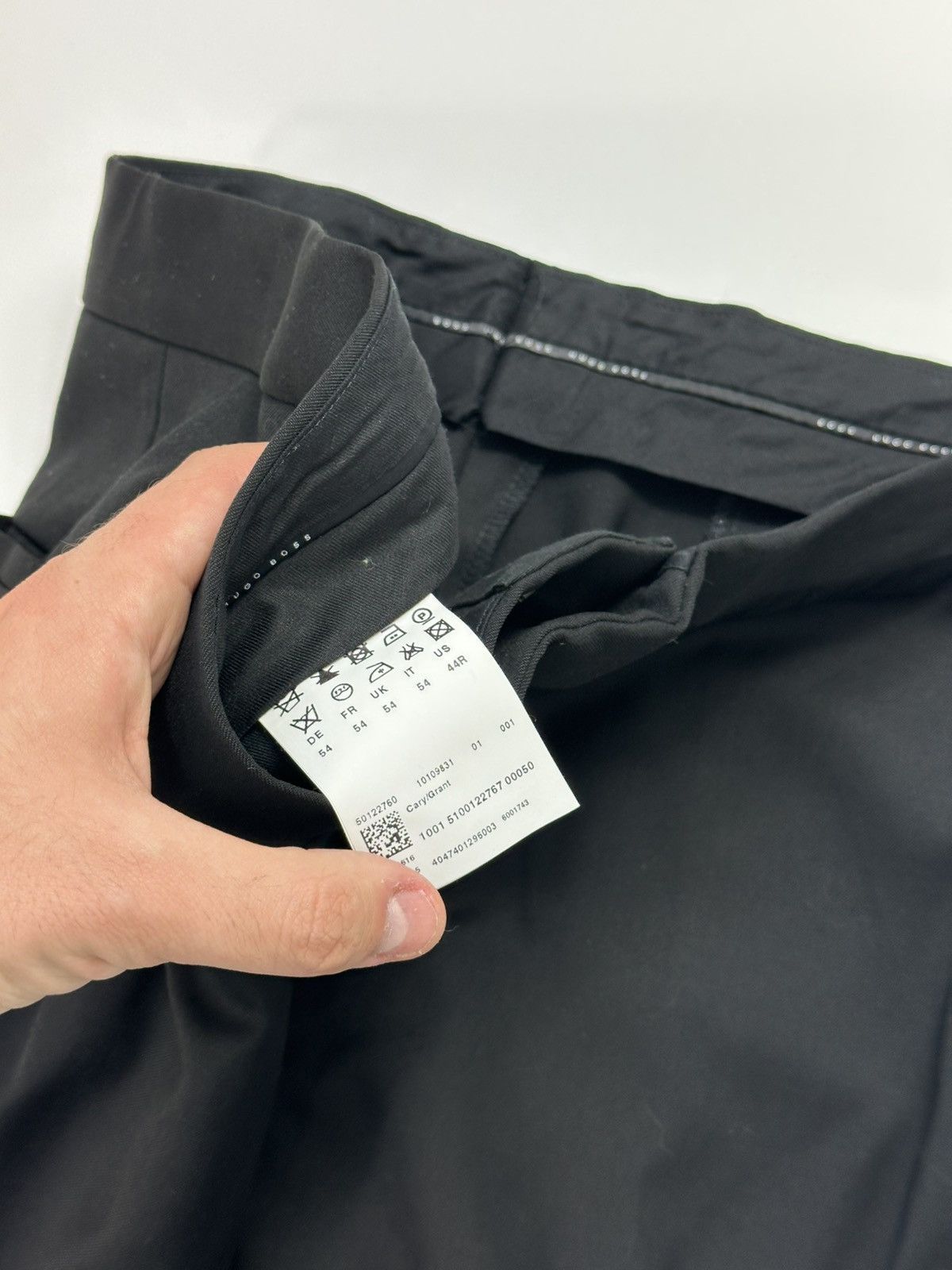 Hugo Boss Hugo Boss Formal Silk Pants 44R Size Black Size 44R - 8 Thumbnail