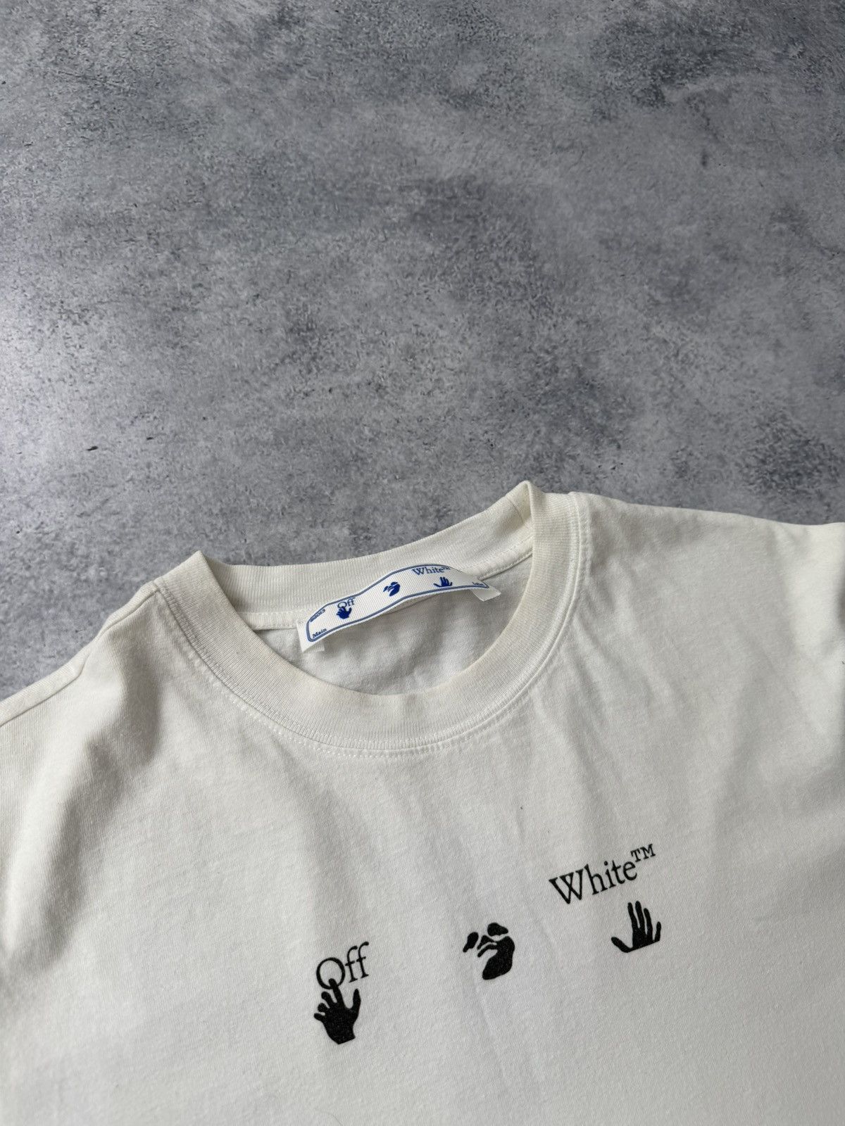 Off-White Off-white spray marker skate white tee Size US M / EU 48-50 / 2 - 4 Thumbnail
