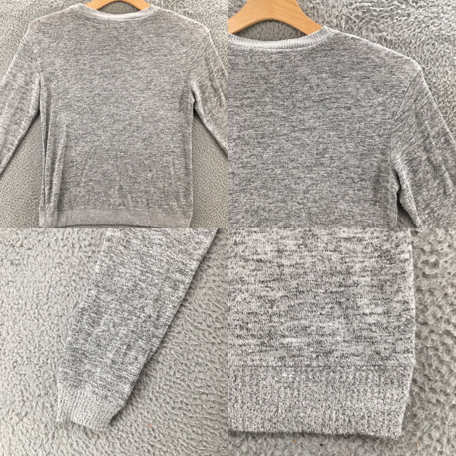 Vintage Philosophy Sweater Womens M Gray Crew Neck Long Sleeve Pullover Knit Casual Size M / US 6-8 / IT 42-44 - 9 Thumbnail
