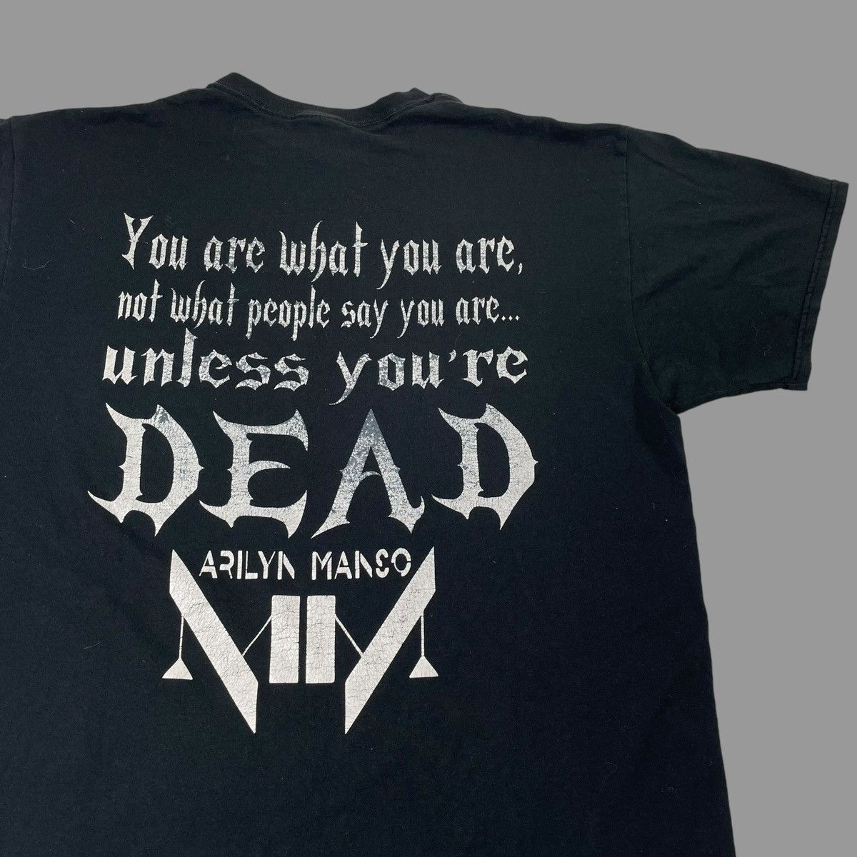 Band Tees × Vintage Vintage y2k Marilyn Manson band t shirt Size US XL / EU 56 / 4 - 3 Thumbnail