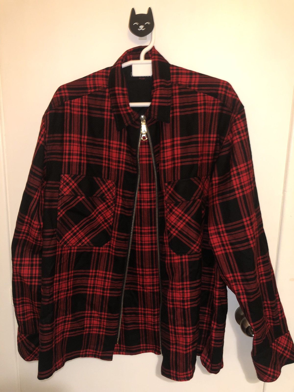 Designer Tartan Wool Zip by La Haine Milan Size US M / EU 48-50 / 2 - 10 Thumbnail