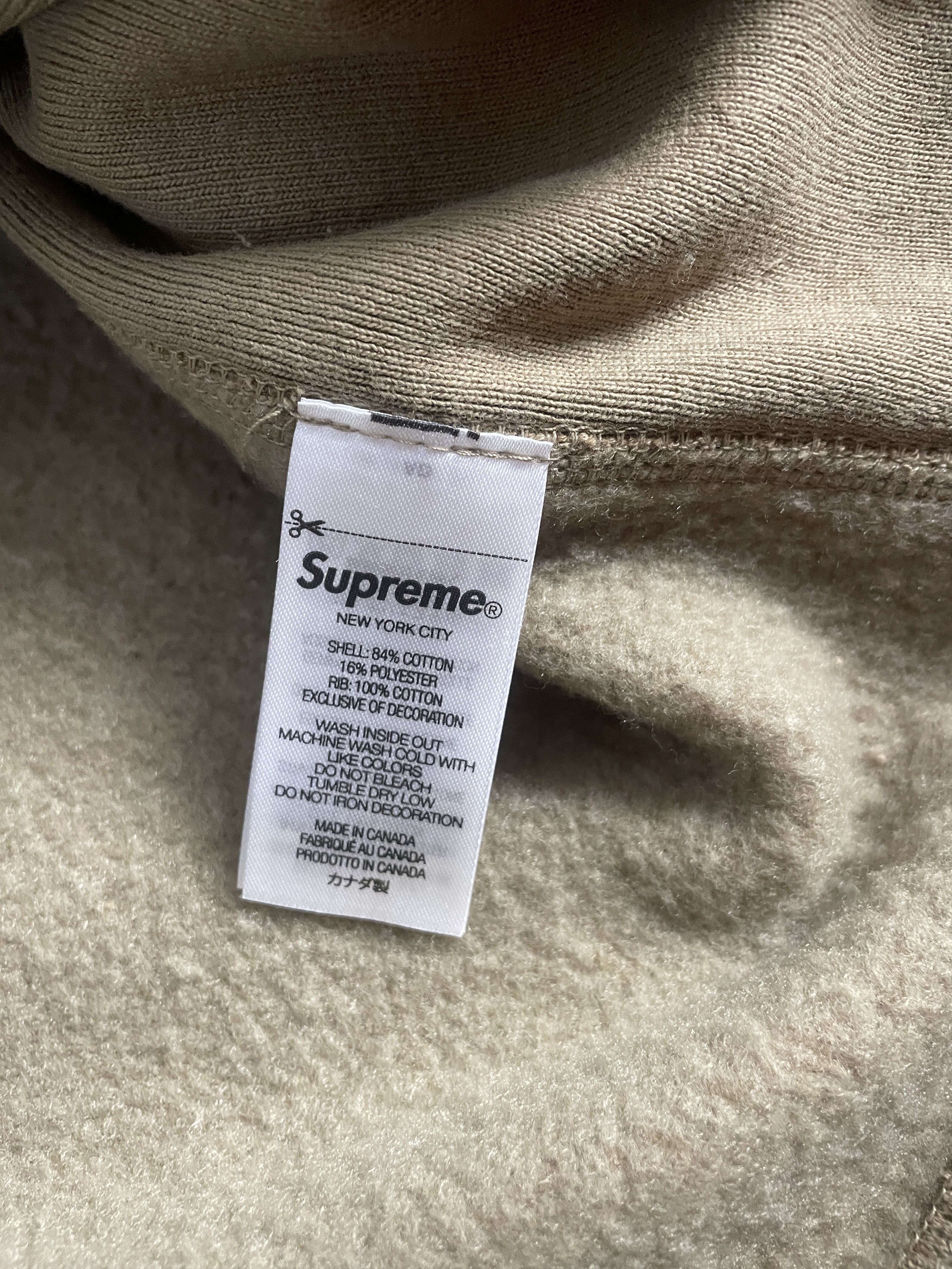 Supreme BOX LOGO HOODIE DARK SAND Size US M / EU 48-50 / 2 - 12 Thumbnail