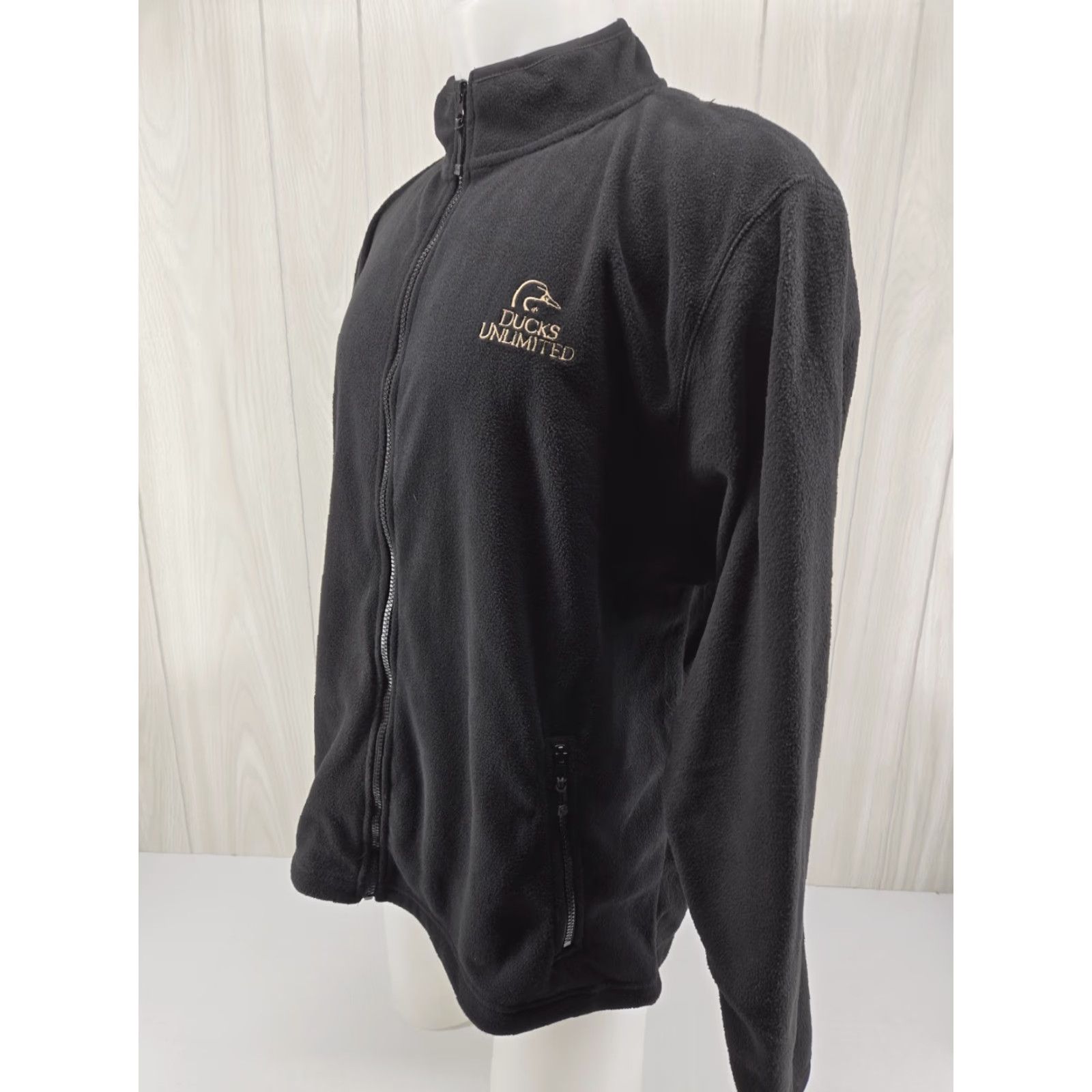 Vintage Ducks Unlimited Men's Fleece Jacket XL Black Full Zip Hunting Duck Size US XL / EU 56 / 4 - 3 Thumbnail
