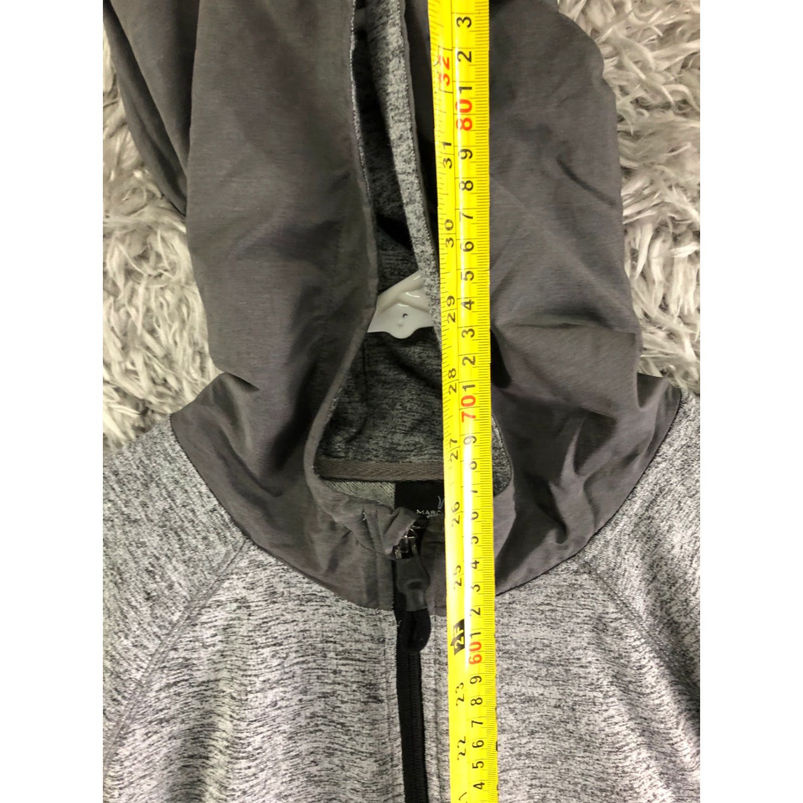 Marcs Marc Anthony Men's L Gray Full Zip Hooded Sweatshirt Size L Shirt Mens Gray Full Zip Hooded Sweatshirt Size US L / EU 52-54 / 3 - 5 Thumbnail