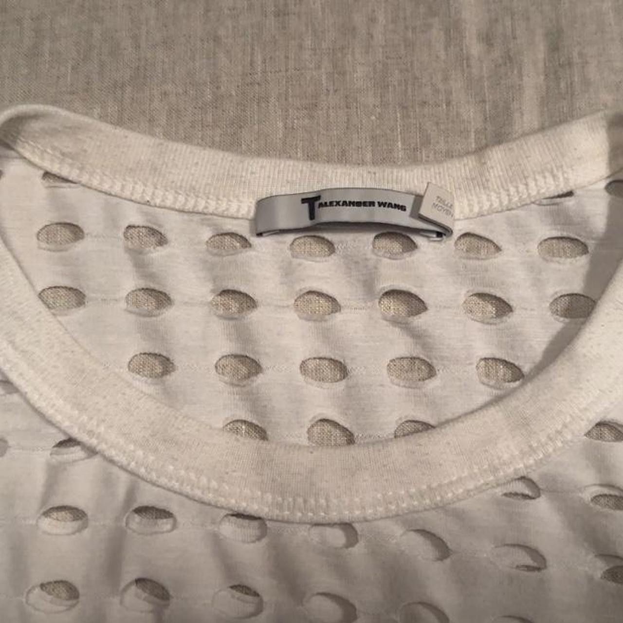T by Alexander Wang T by Alexander wang perforated white tee Size US M / EU 48-50 / 2 - 3 Thumbnail