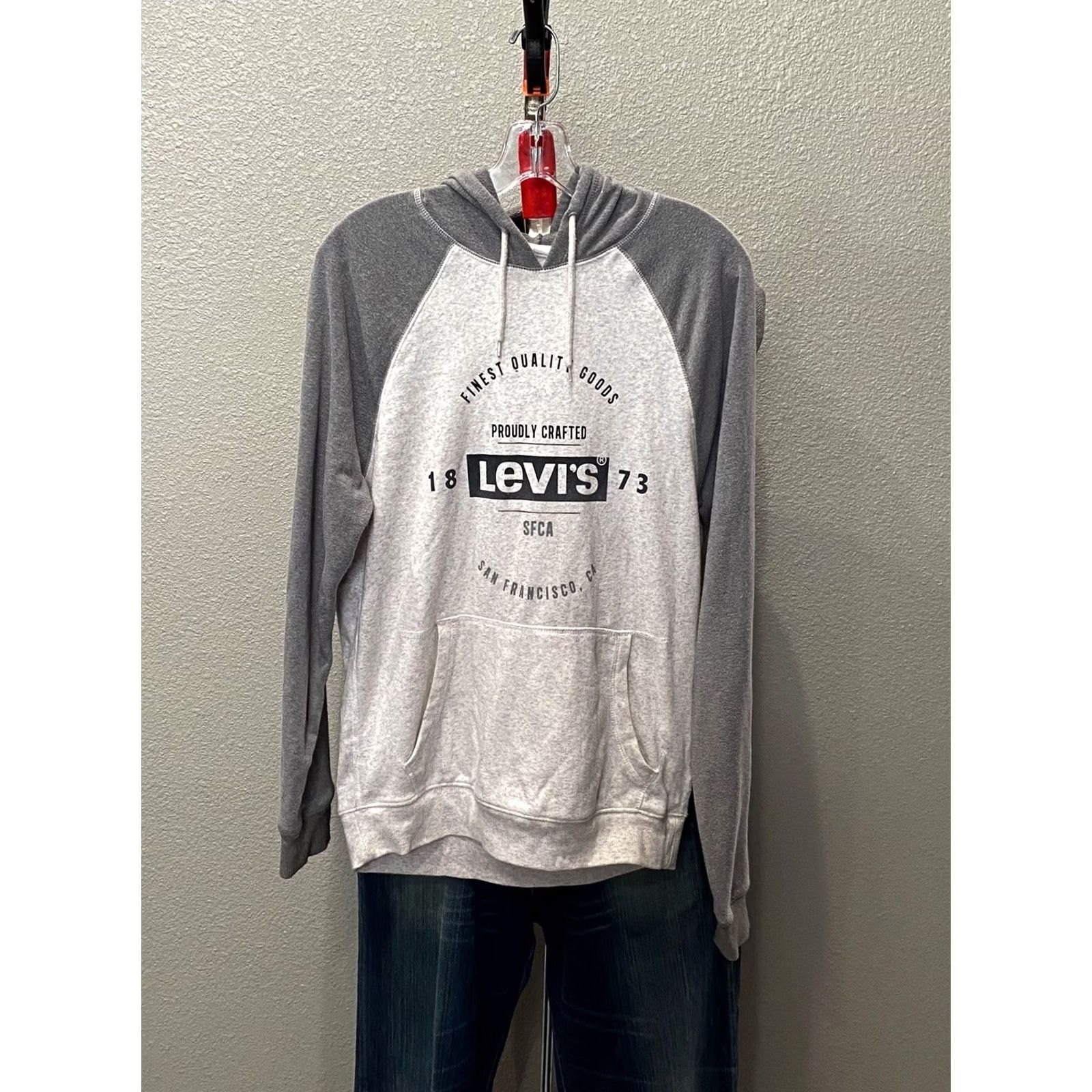 KangaROOS Levis Hoody SWEATER Kangaroo Pocket Logo Small S Mens Multicolor Shirt Sweatshirt Size US S / EU 44-46 / 1 - 3 Thumbnail