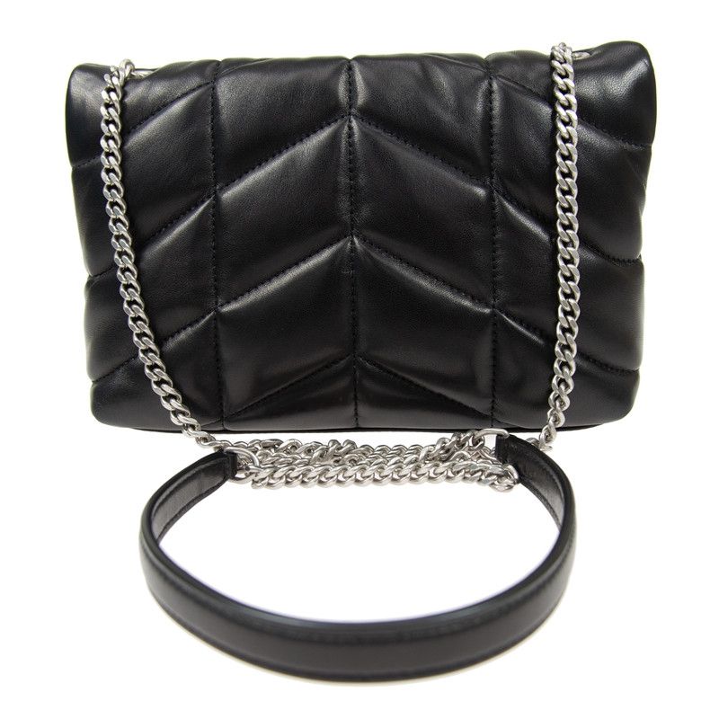 Saint Laurent Paris o1s1wg110124 Puffer Toy Bag in Quilted Lambskin in Black Size ONE SIZE - 4 Thumbnail