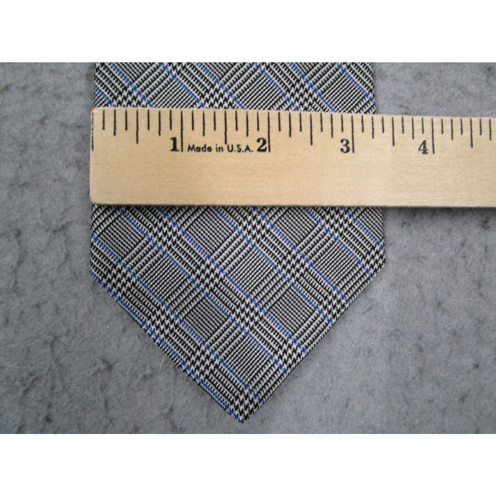 Brooks Brothers BROOKS BROTHERS MAKERS Men’s gray / black / blue houndstooth silk neck tie - 100% silk - Made in USA - Classic size - TIE Size ONE SIZE - 5 Thumbnail