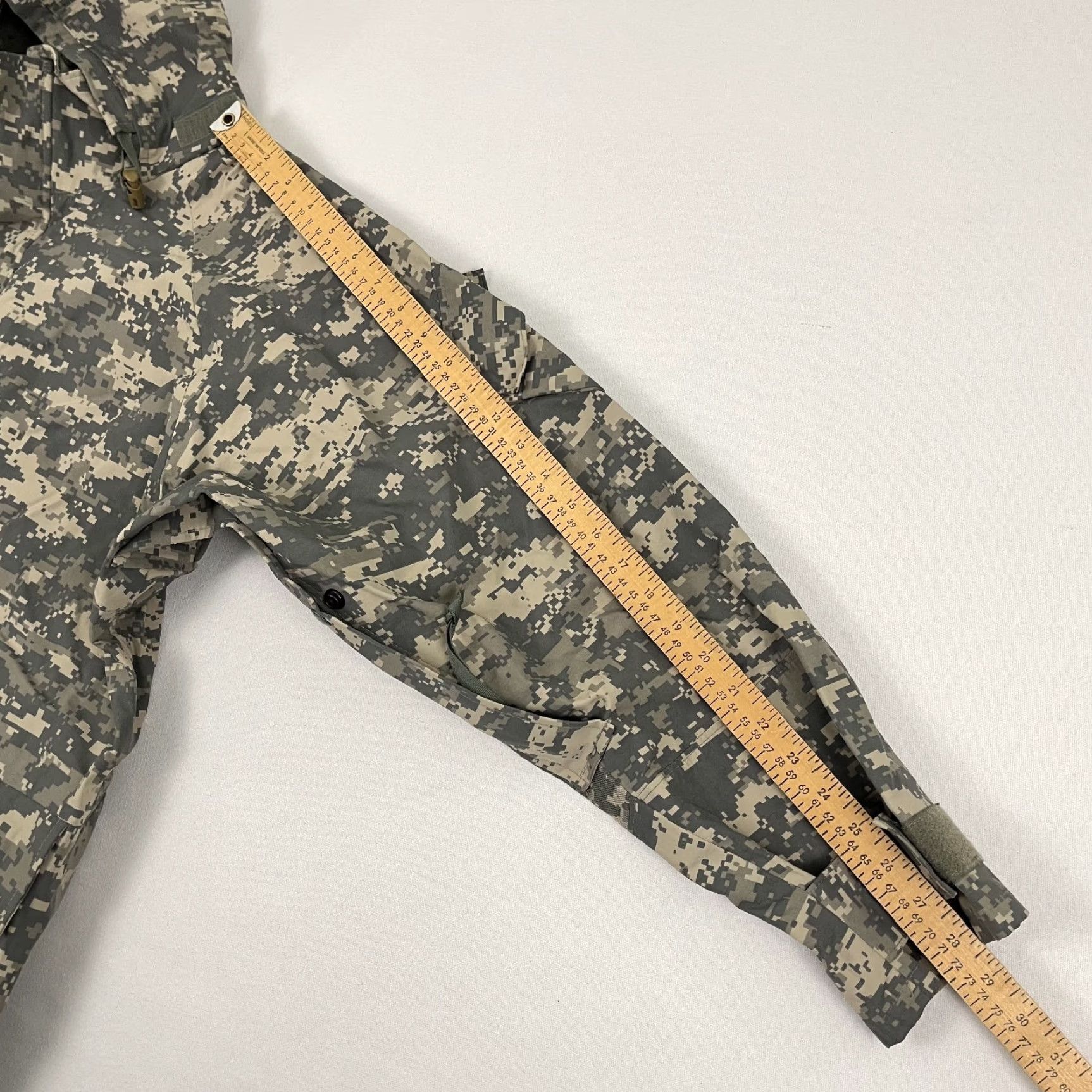 Vintage Tru-Spec H2O ECWCS Parka Green Digital Camo Mens Large Regular Military Army ACU Parka Size US L / EU 52-54 / 3 - 5 Thumbnail