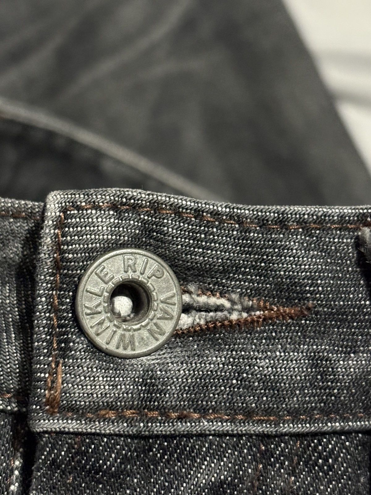 If Six Was Nine 29 2000s Van Winkle Boot flare Jeans Archive whiskered Denim Size US 29 - 7 Thumbnail