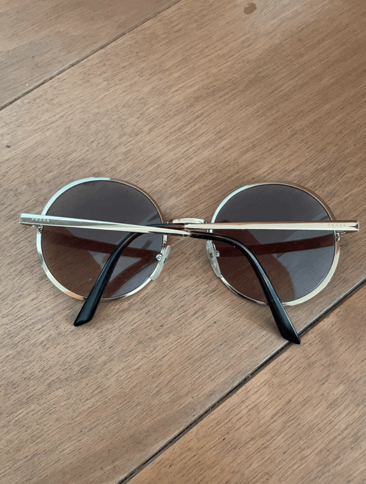 Prada Sunglasses Star Flame Gold Vintage SPR