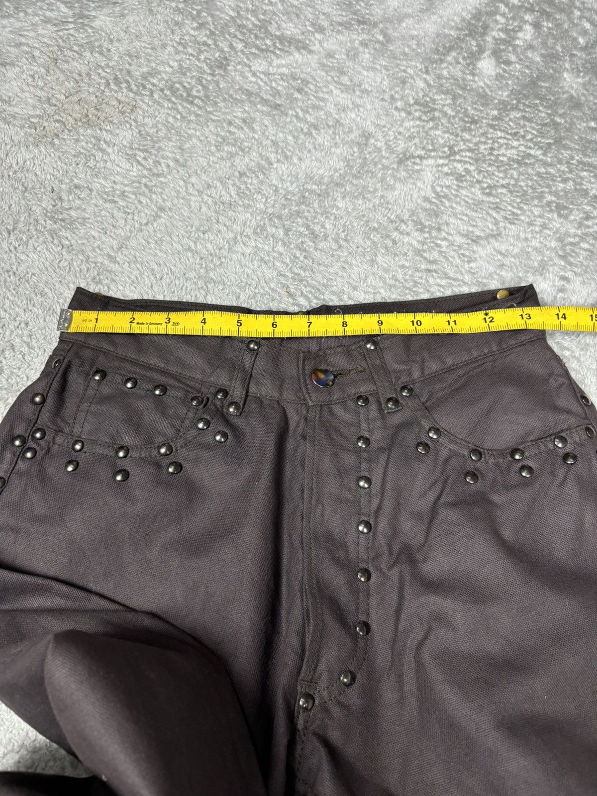 Designer × Japanese Brand × Yoshiyuki Konishi Yoshiyuki Konishi Stud Wax Pants. S0374 Size US 27 - 8 Thumbnail