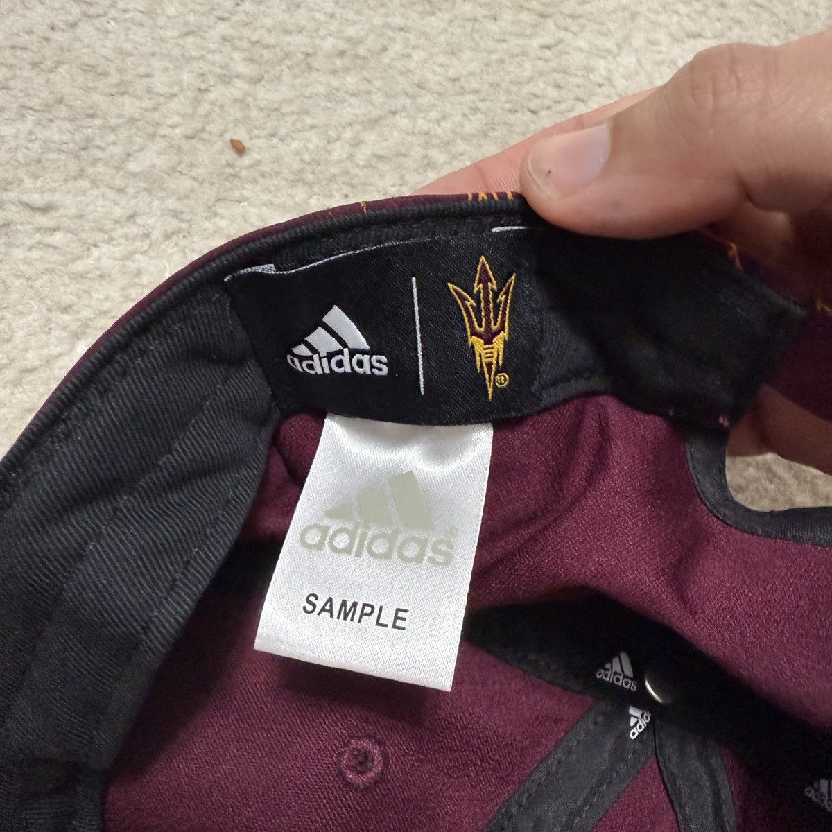 Adidas SAMPLE Adidas Arizona State Sun Devils ASU Hat Unreleased Size ONE SIZE - 5 Thumbnail