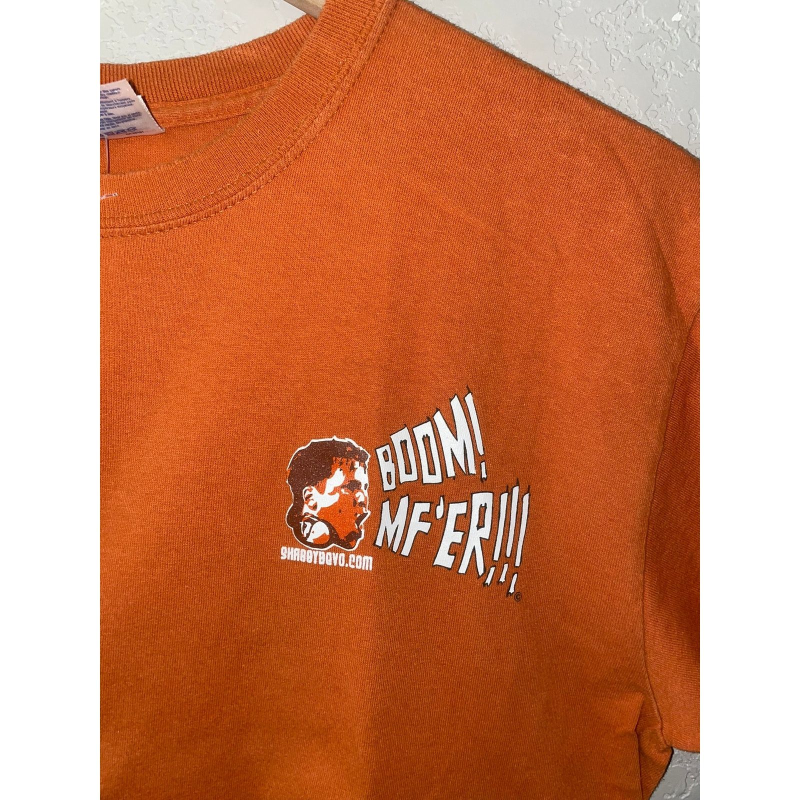 Gildan Shaggy Bevo Boom MF'er Shirt Orange Y2K 2000s M Tee Size US M / EU 48-50 / 2 - 3 Thumbnail