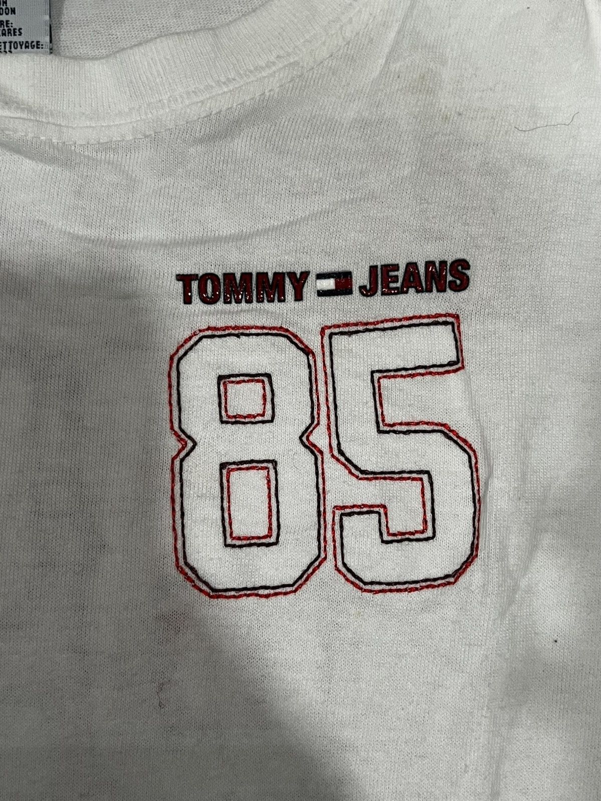 Tommy Hilfiger × Tommy Jeans × Vintage Vintage Tommy Hilfiger White Long-sleeve T-shirt Size US L / EU 52-54 / 3 - 6 Thumbnail