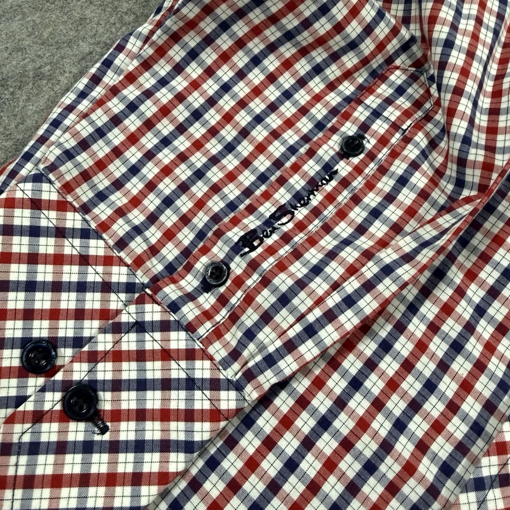Ben Sherman Ben Sherman Shirt Men Medium Multicolor Plaid Long Sleeve Button-Down Blouse / Shirt Size US M / EU 48-50 / 2 - 3 Thumbnail