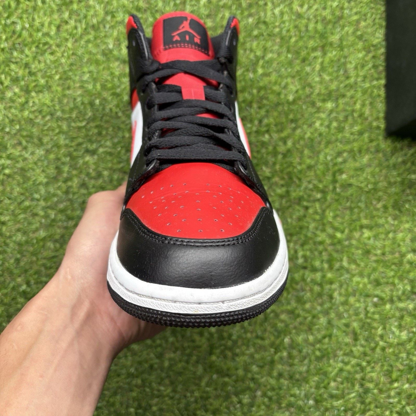 Jordan Brand Size 8 - Jordan 1 Mid Bred Toe | SUPER CLEAN! Size US 8 / EU 41 - 14 Thumbnail