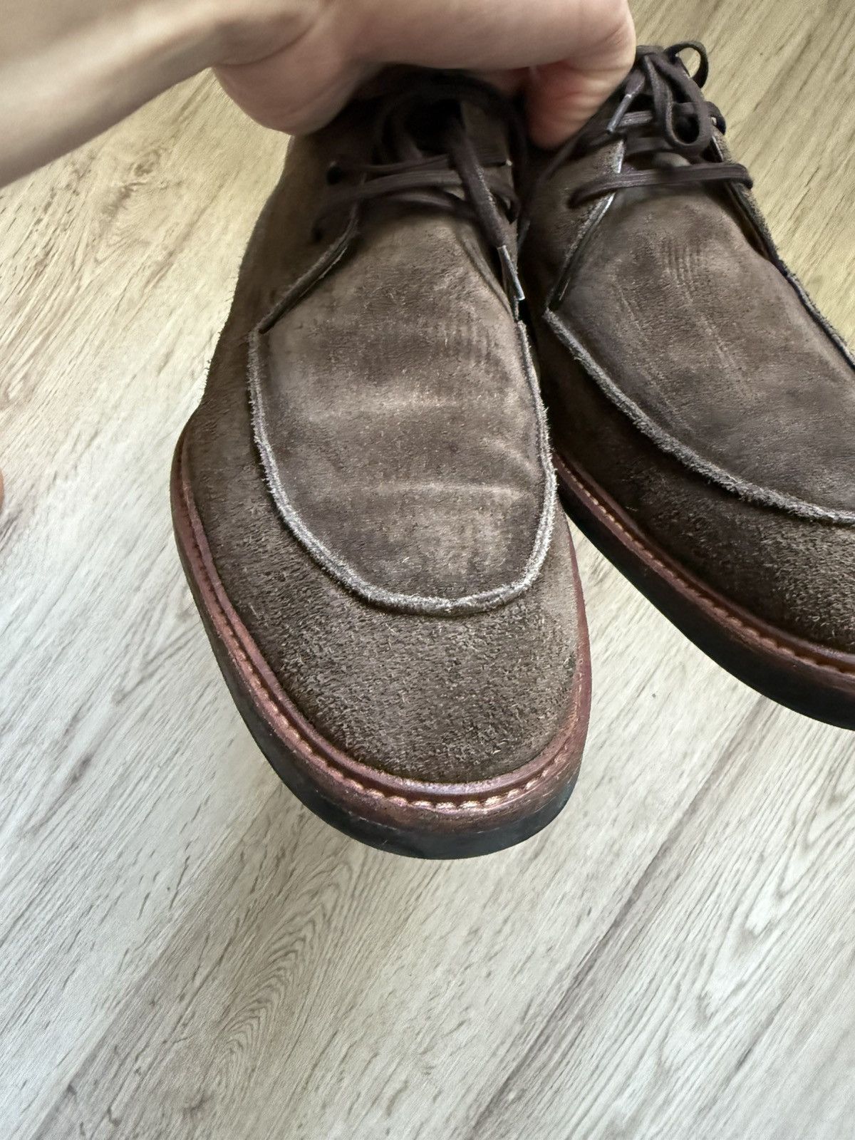 Floris van Bommel Floris van Bommel Suede Derby Shoes Neon Lug Sole 42 Size US 9 / EU 42 - 5 Thumbnail