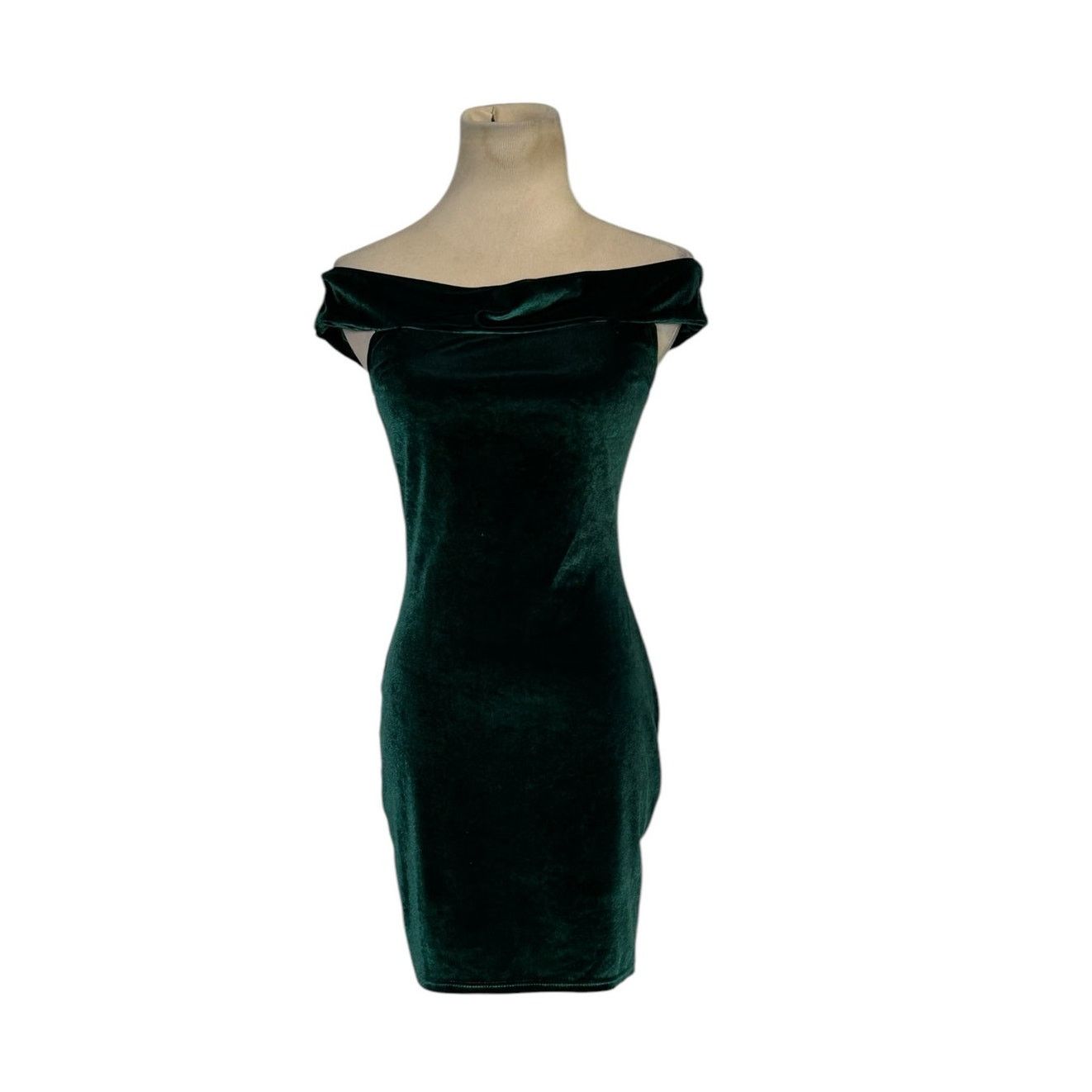 Urban Outfitters Urban Outfitters green off shoulder mini dress size small Size S / US 4 / IT 40 - 9 Thumbnail