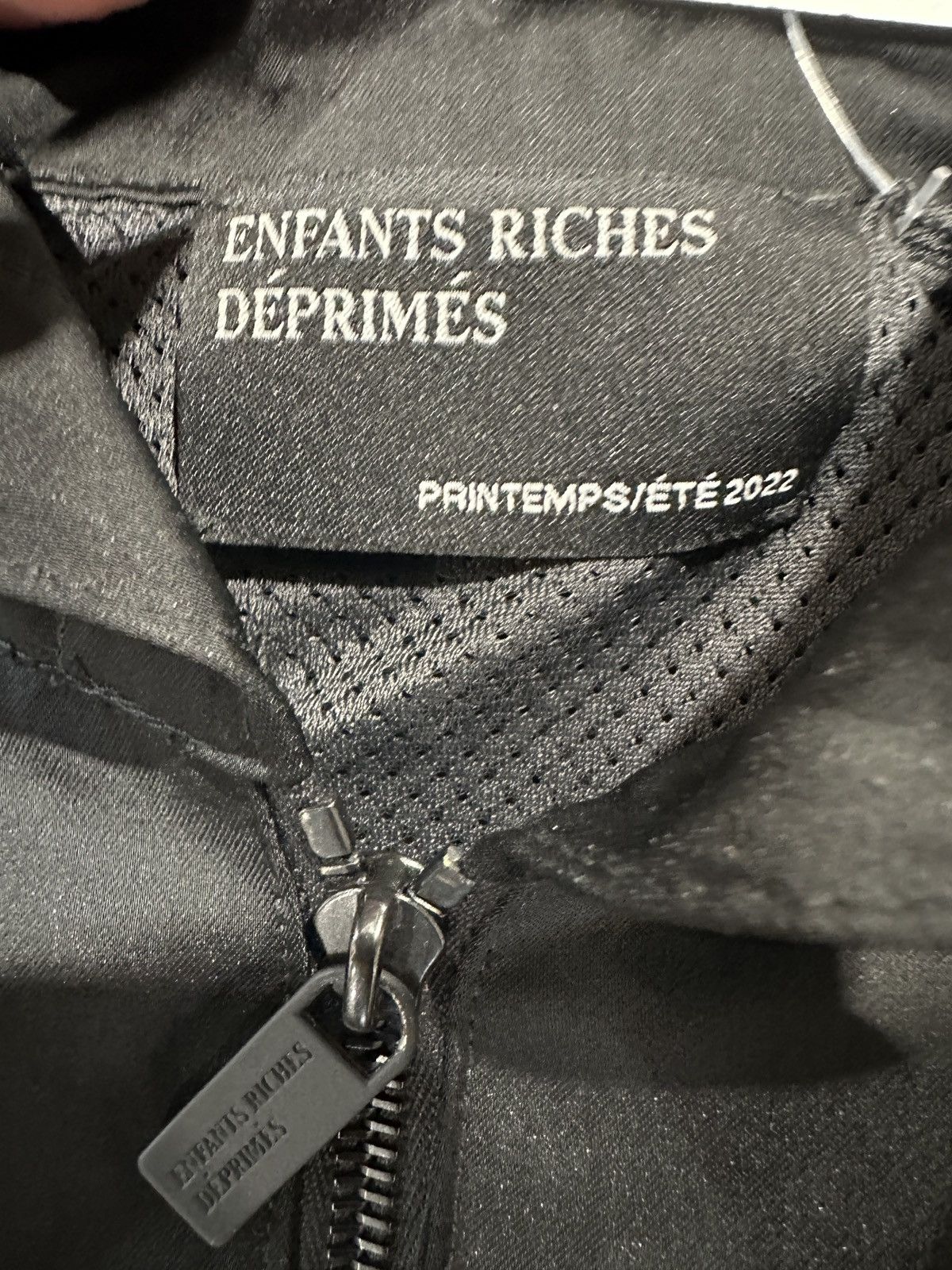 Enfants Riches Deprimes New ERD Silky Black Hooded Track Jacket Size Small Size US S / EU 44-46 / 1 - 5 Thumbnail