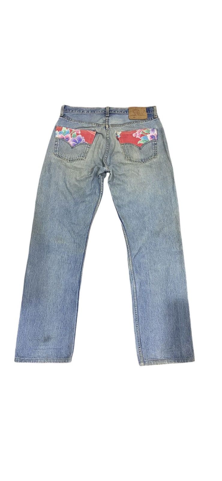 Levi's Vintage Levis 501 Distressed Customade Denim Jeans Size US 32 / EU 48 - 2 Thumbnail