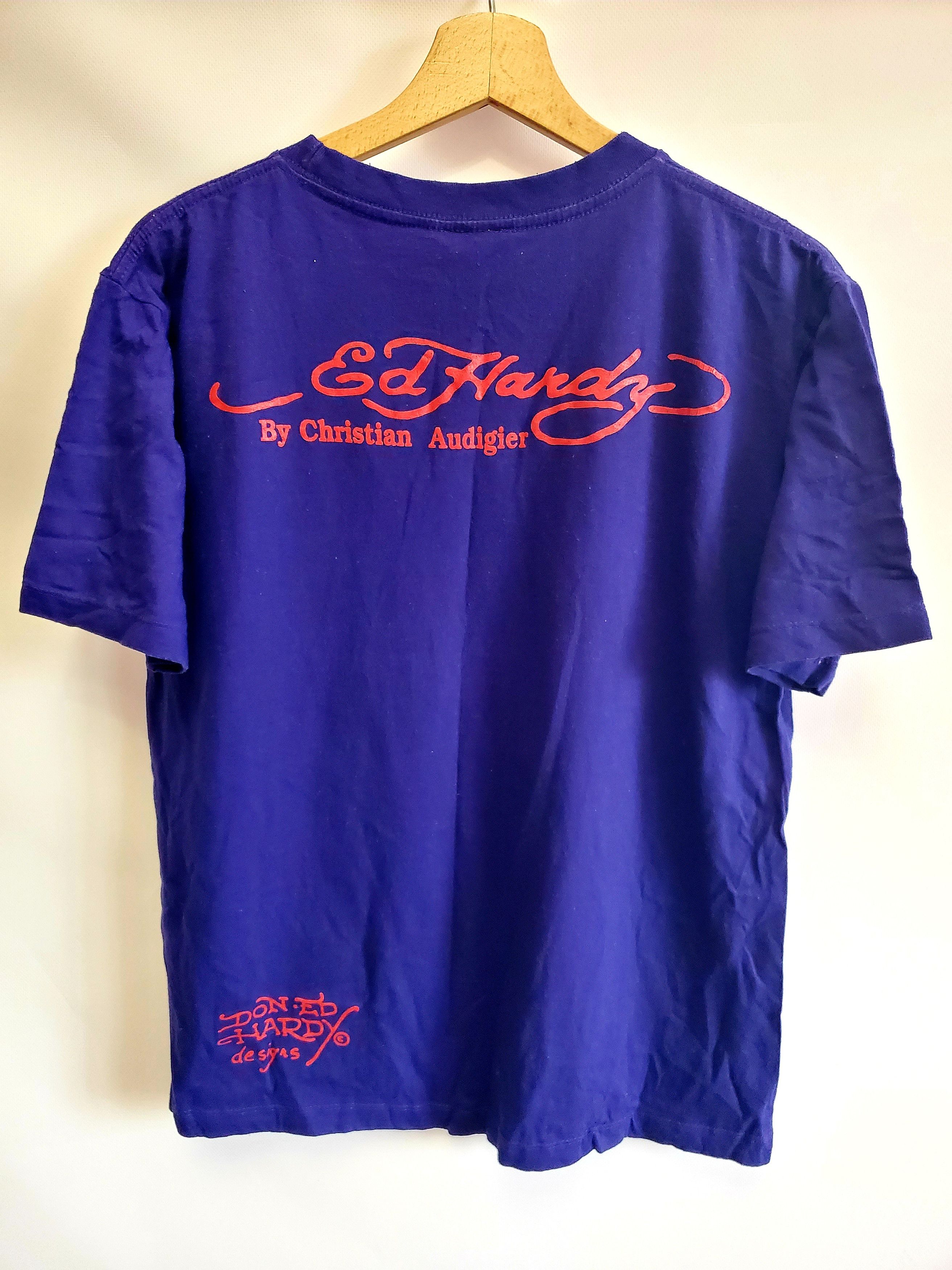 Christian Audigier × Ed Hardy × Vintage Vintage Ed Hardy by Christian Audiger Death Of Love T-shirt Size US L / EU 52-54 / 3 - 4 Thumbnail