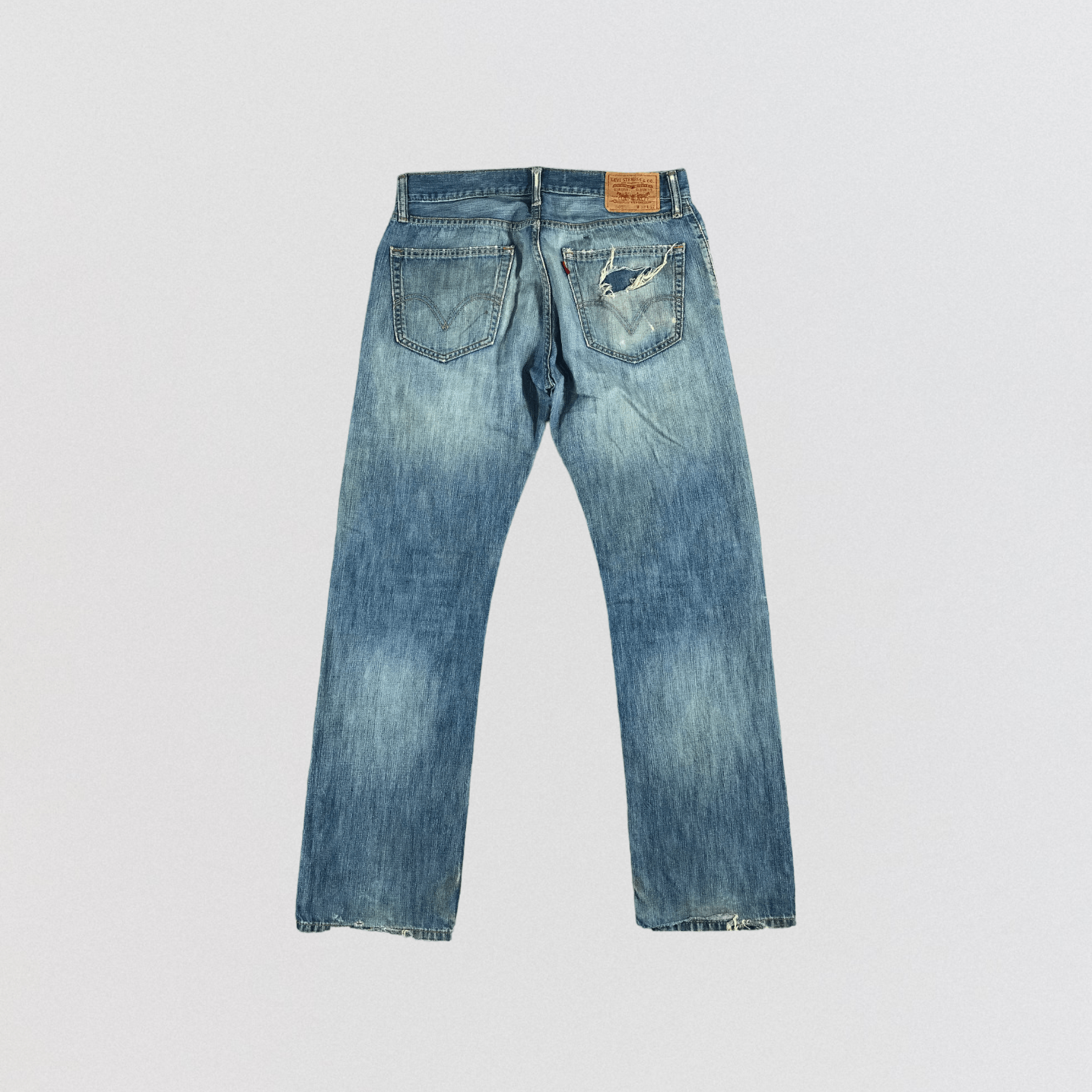 Levi's × Vintage Vintage Ripped Levis 505 Jeans-JM2475 Size US 34 / EU 50 - 2 Thumbnail
