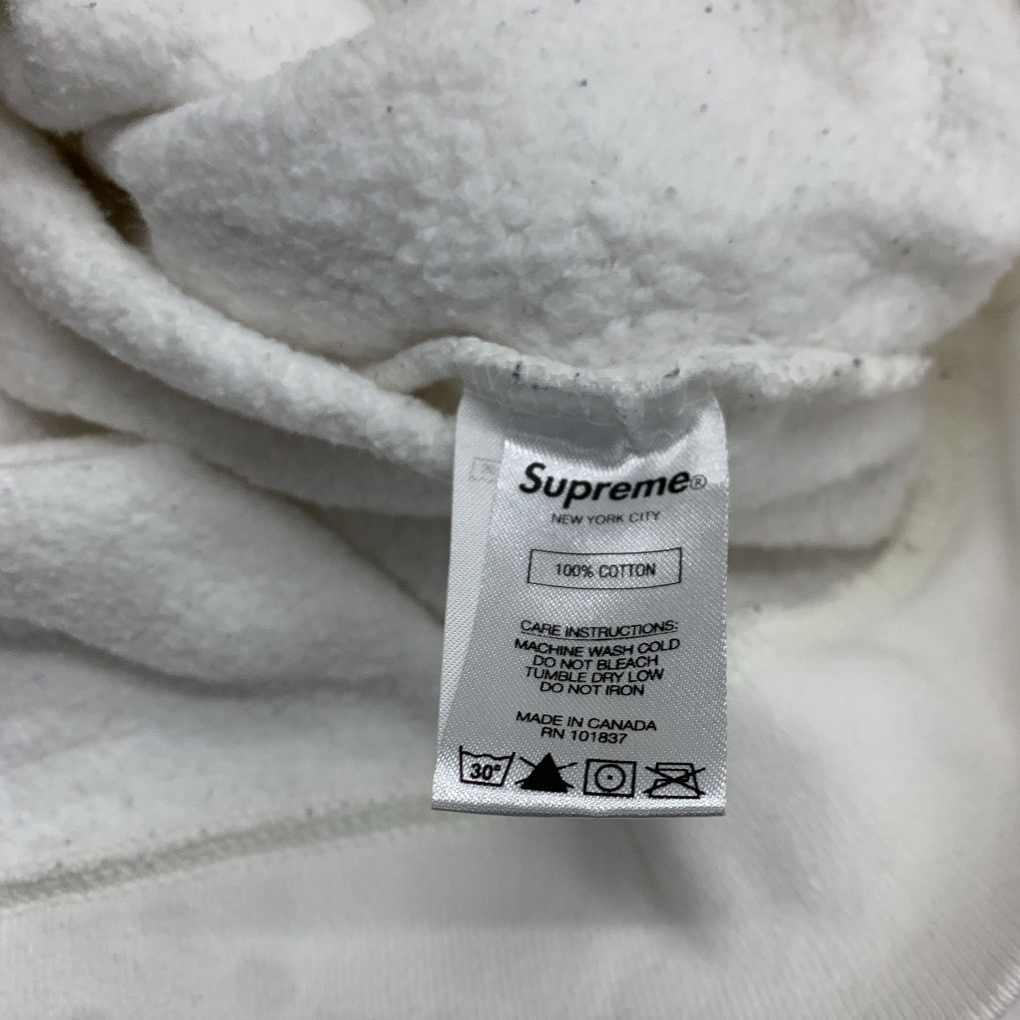 Supreme Supreme Red Patch Logo Hoodie White Size L. Size US L / EU 52-54 / 3 - 1 Thumbnail