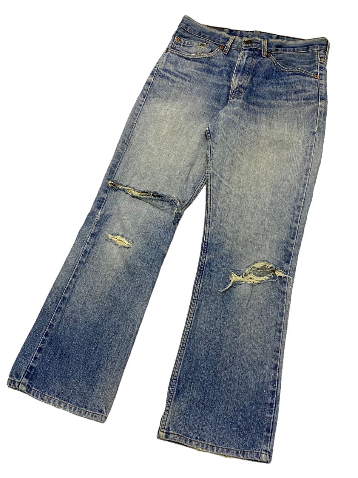 Levi's Vintage Clothing Levis Vintage Clothing 517 Distressed Denim Light Washed Size US 30 / EU 46 - 3 Thumbnail