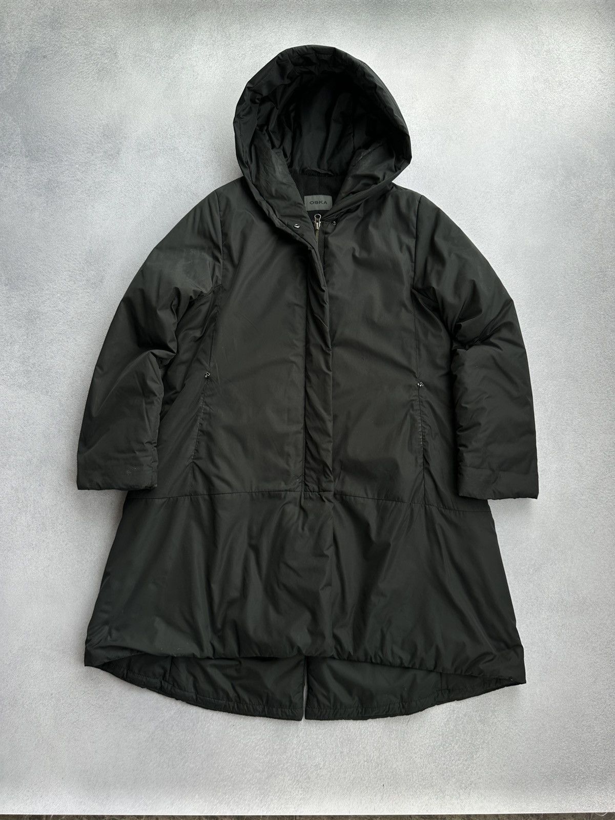 Vintage Oska Woman Wool Long Puffer Jacket Coat