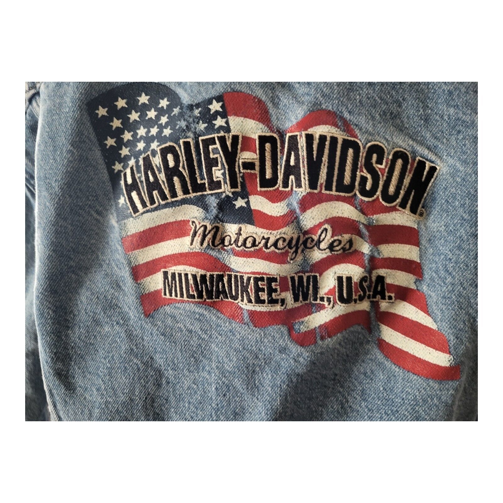 Harley Davidson Vintage Harley Davidson Denim Trucker Motorcycle Jack Size M Size US M / EU 48-50 / 2 - 3 Thumbnail