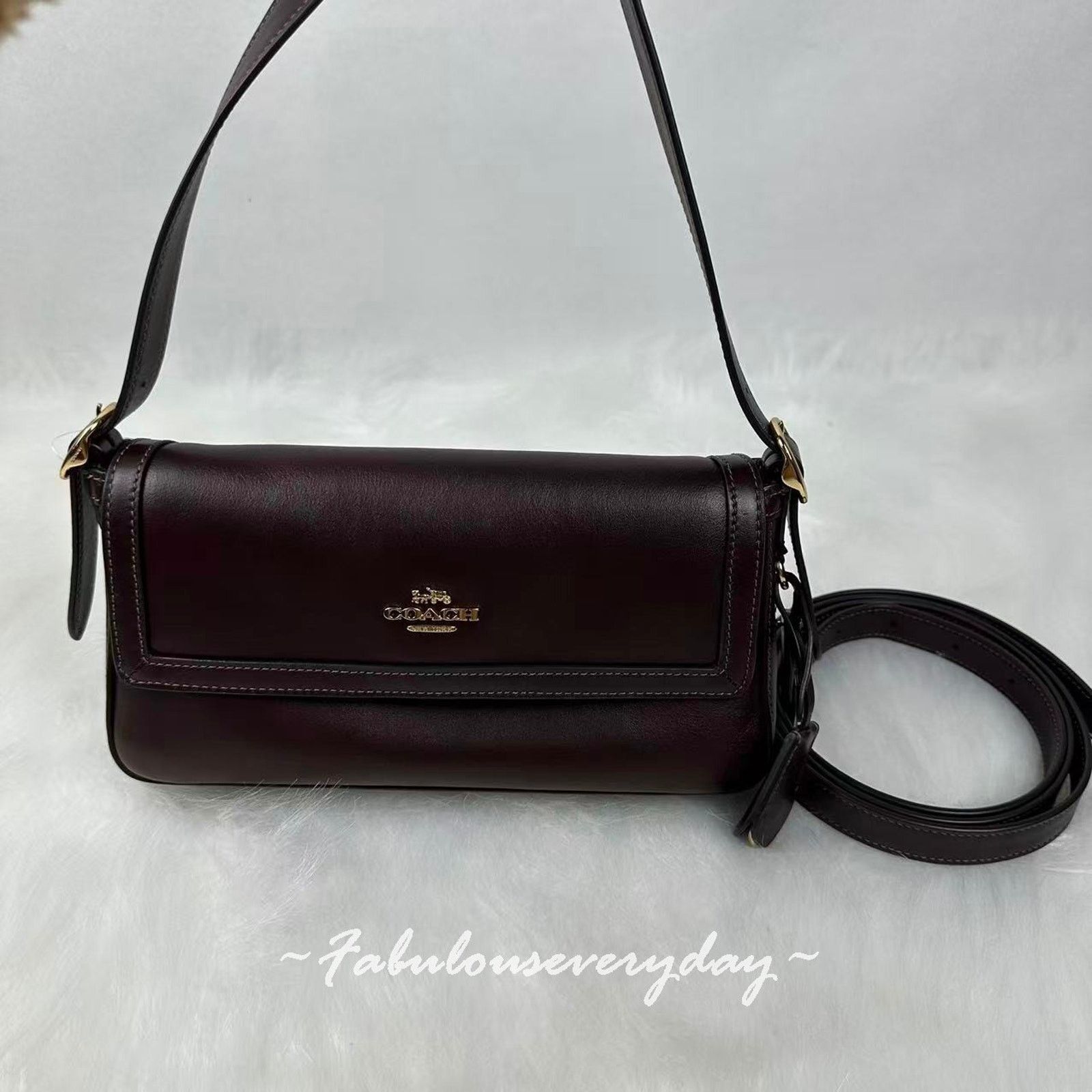 Coach Coach Etta Small Flap Shoulder/Crossbody leather/IM/Espresso Size ONE SIZE - 3 Thumbnail