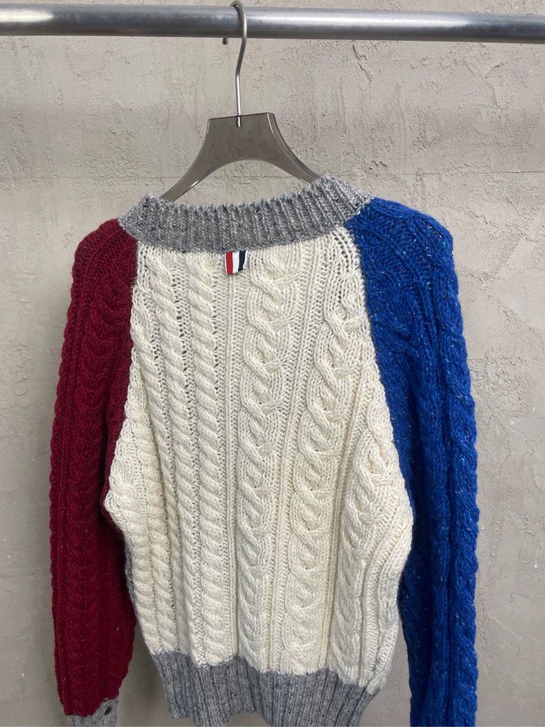 Thom Browne Thom Browne White and gray arms blue and red color-blocked Size US XS / EU 42 / 0 - 4 Thumbnail