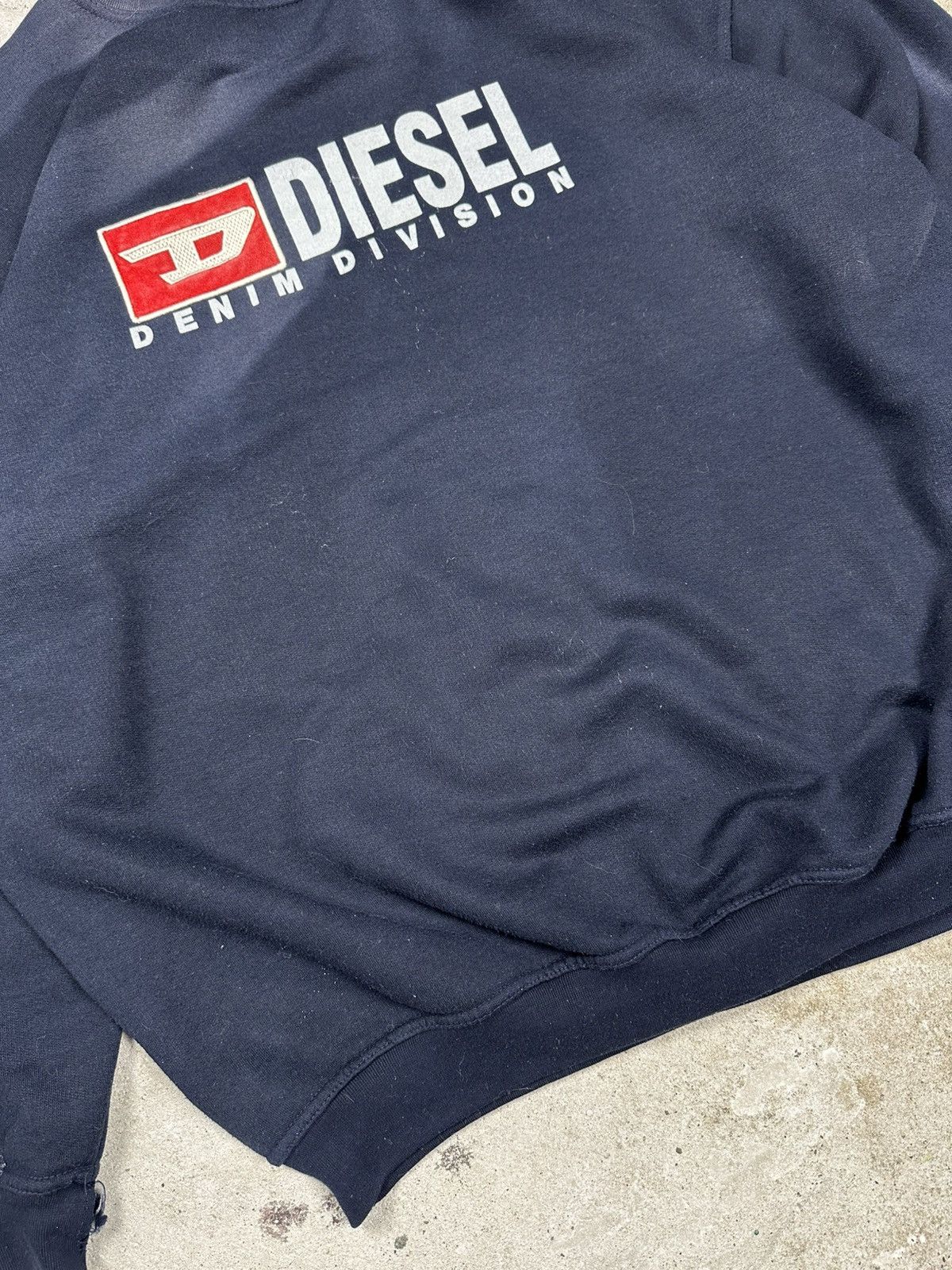 Diesel Vintage 90s Diesel Distressed Faded Crewneck Jumper Size US XL / EU 56 / 4 - 7 Thumbnail