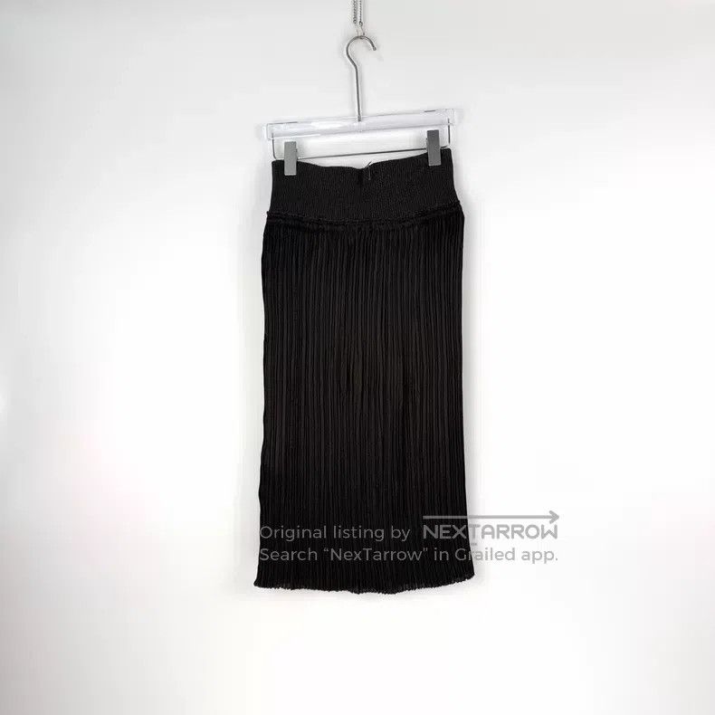 Hermes Hermes Dark brown leather chain pleated skirt Size 25" / US 0 / IT 36 - 3 Thumbnail