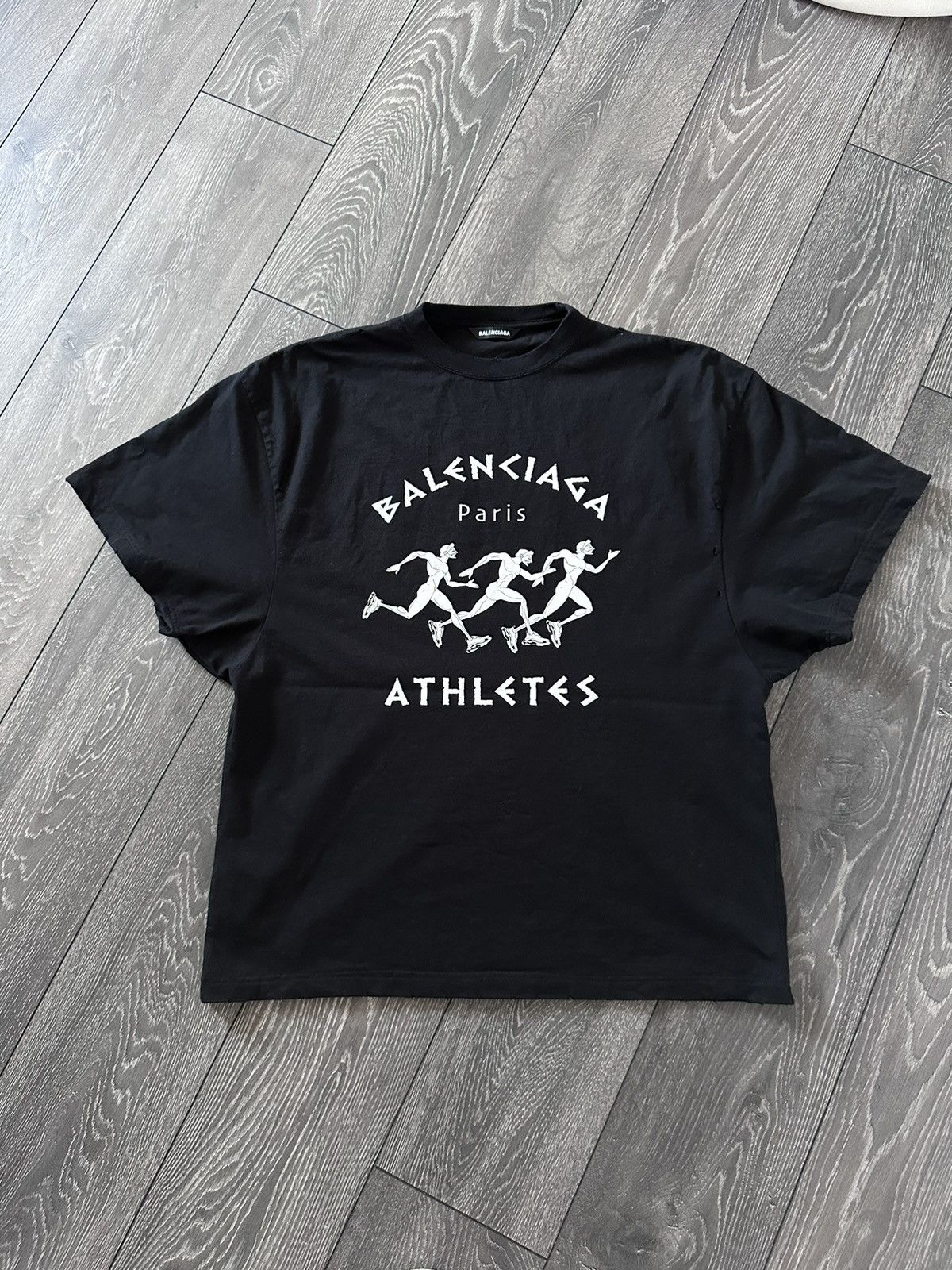 Balenciaga balenciaga athletes distressed oversized t shirt | Grailed