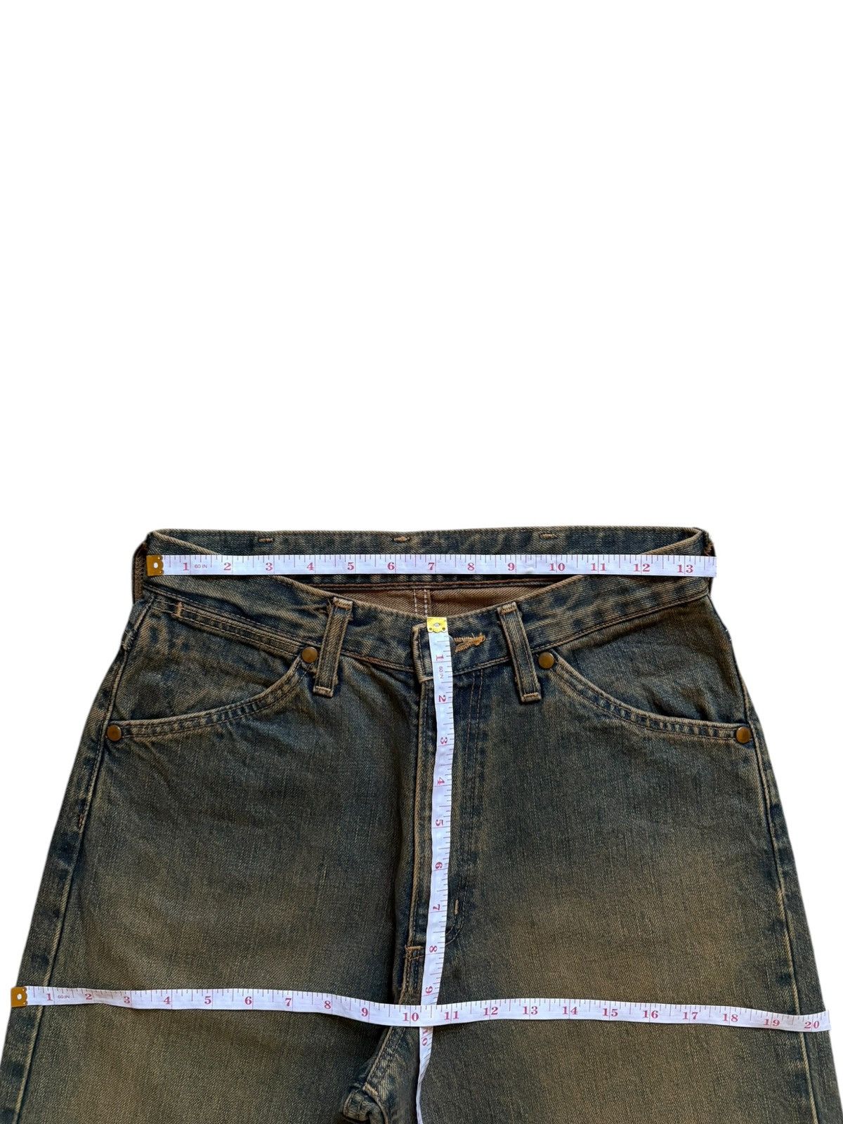 Wrangler Vintage Wrangler Blue Bell Selvedge Mud Wash Jean Short Size US 27 - 15 Thumbnail
