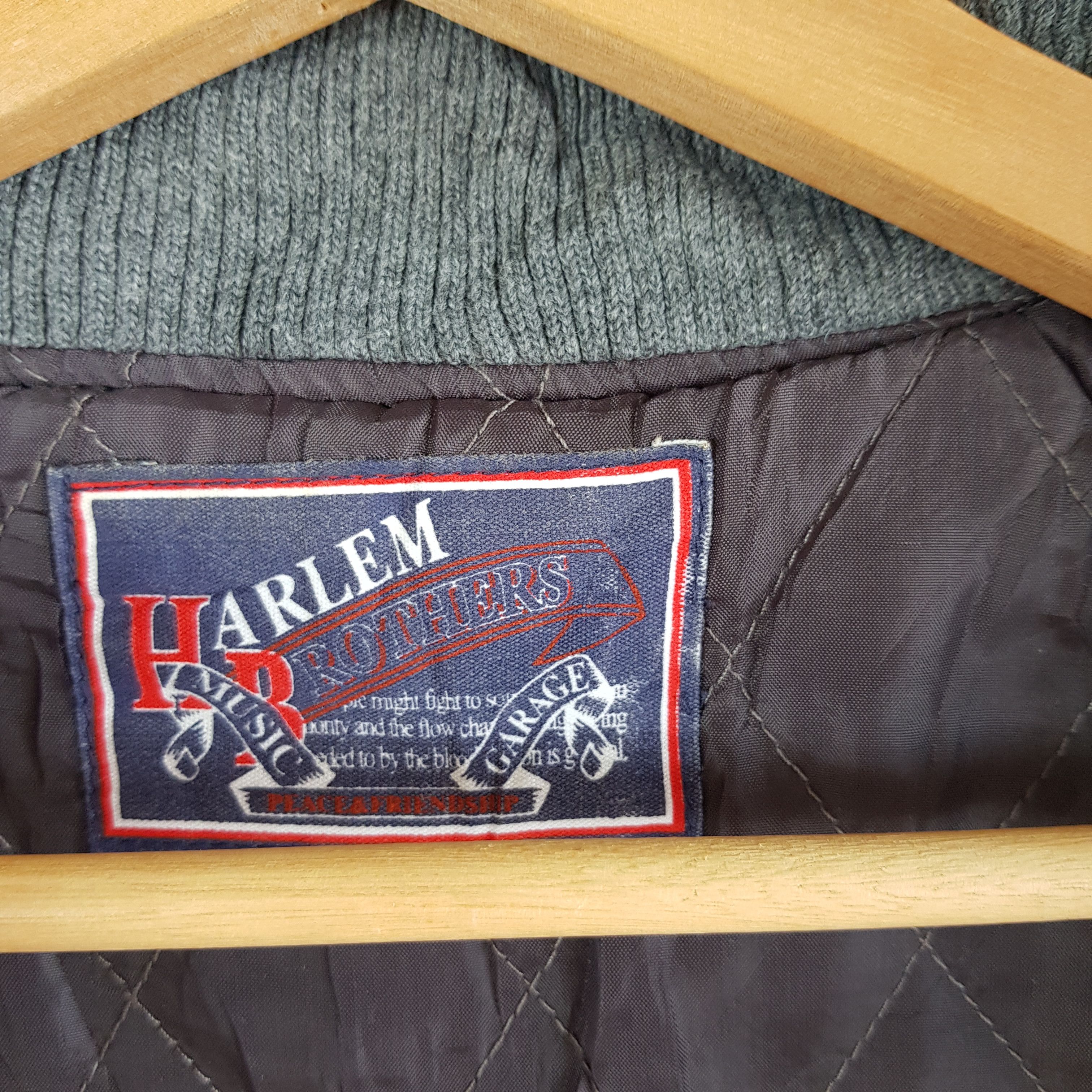 Vintage Harlem Brothers Varsity Jacket Skates Letterman Wool Jackets Size S / US 4 / IT 40 - 9 Thumbnail