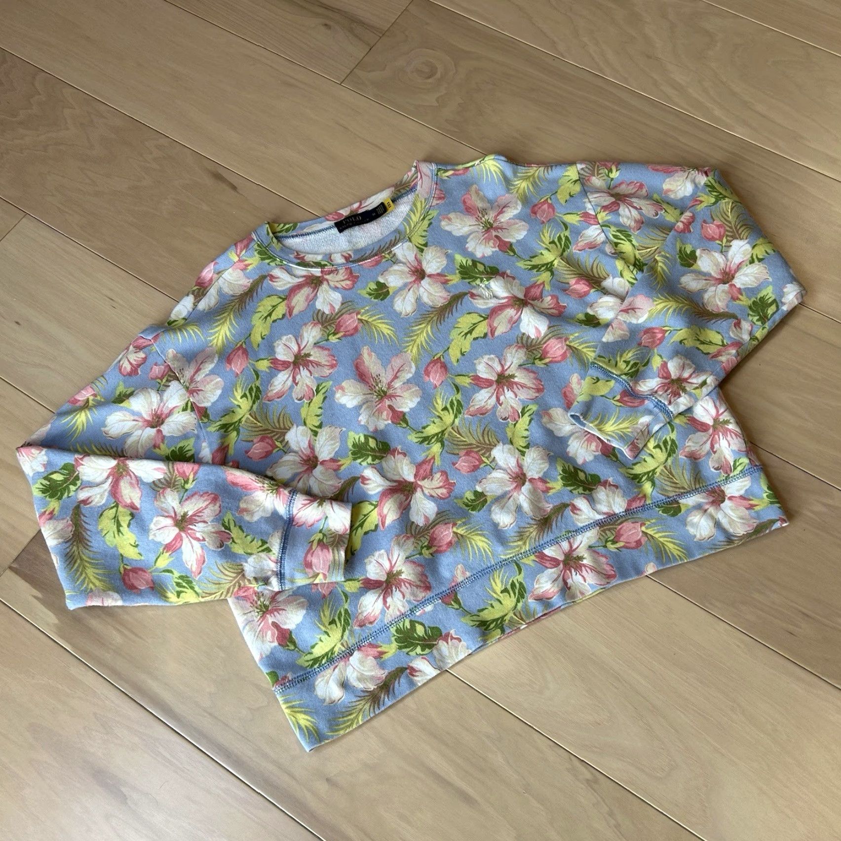 Polo Ralph Lauren Polo Ralph Lauren Floral Crew Sweatshirt Long Sleeve Women's Medium Size M / US 6-8 / IT 42-44 - 2 Thumbnail